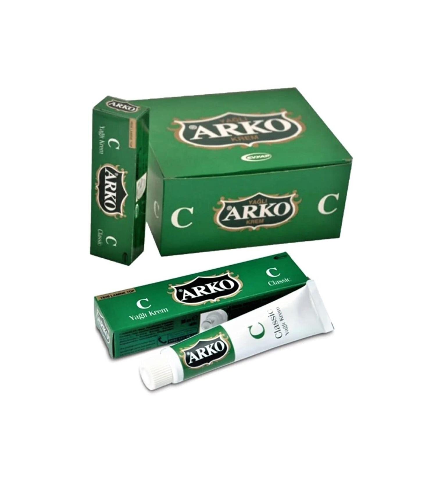 Arko Nem Classic Hand Cream 20cc x12 - Intensive Moisturizing for Very Dry Hands - 12 Pack for Men & Women - 240g - Buy Online on GoSupps.com