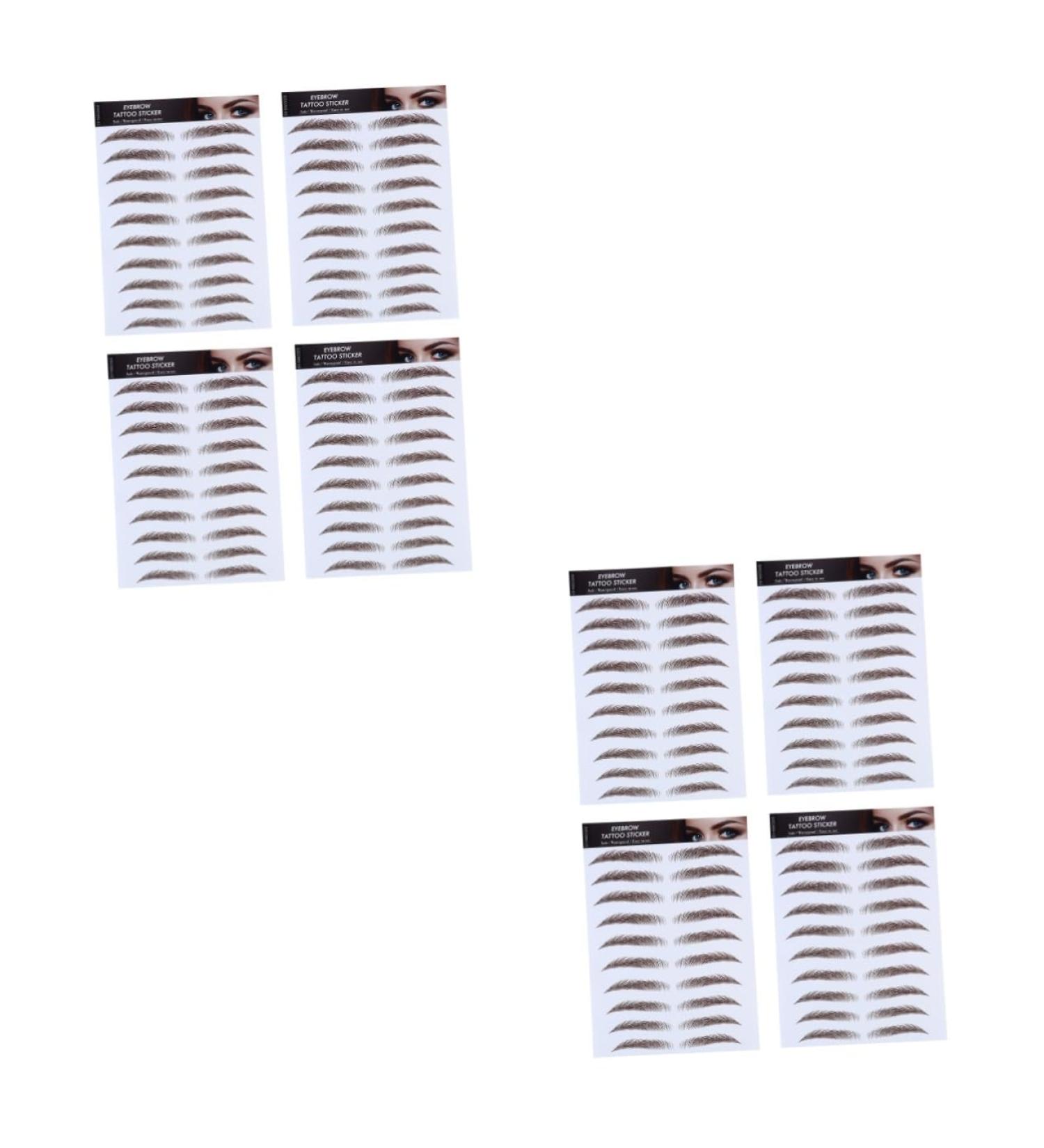 Beavorty 8 Pcs Eyebrow Stickers False Eyebrow 6d Hair-like Eyebrows Stickers Water Proof 4 Stickers - Buy Online on GoSupps.com