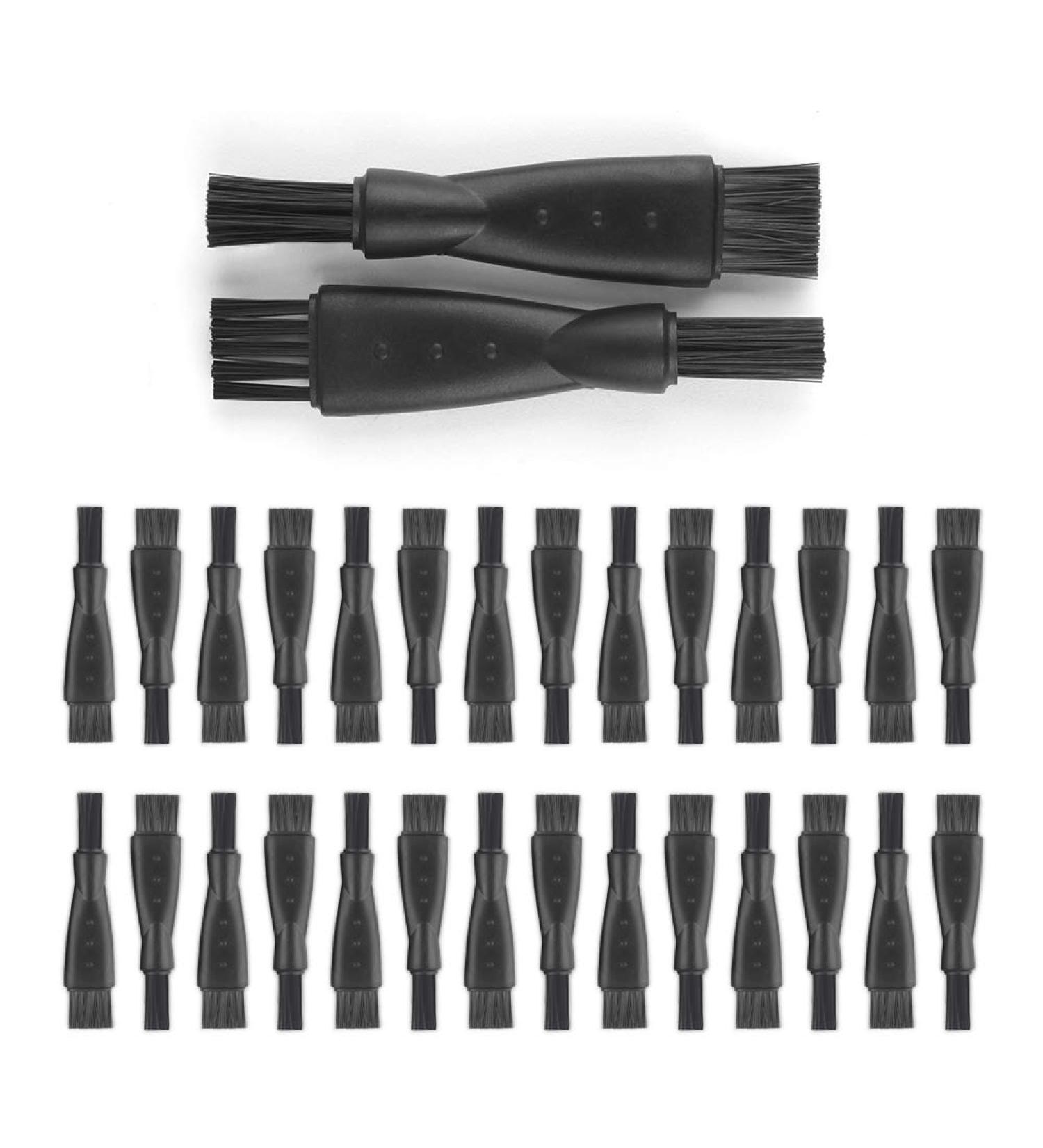 30 PCs Razor Brush - Efficient Cleaning Brush for Men & Women's Shavers | Remove Bar Remains & Dust | Plastic Razor Replacement Brush - Buy Online on GoSupps.com