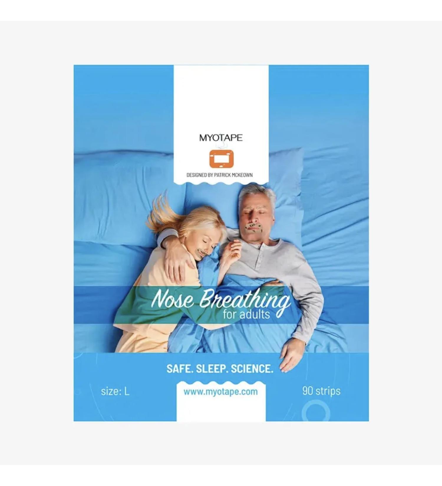 MyoTape Sleep Tape for Adults - Enhance Sleep Quality & Breathe Better Overnight - Comfortable Mouth Tape to Reduce Snoring & Mouth Breathing (L - Buy Online on GoSupps.com