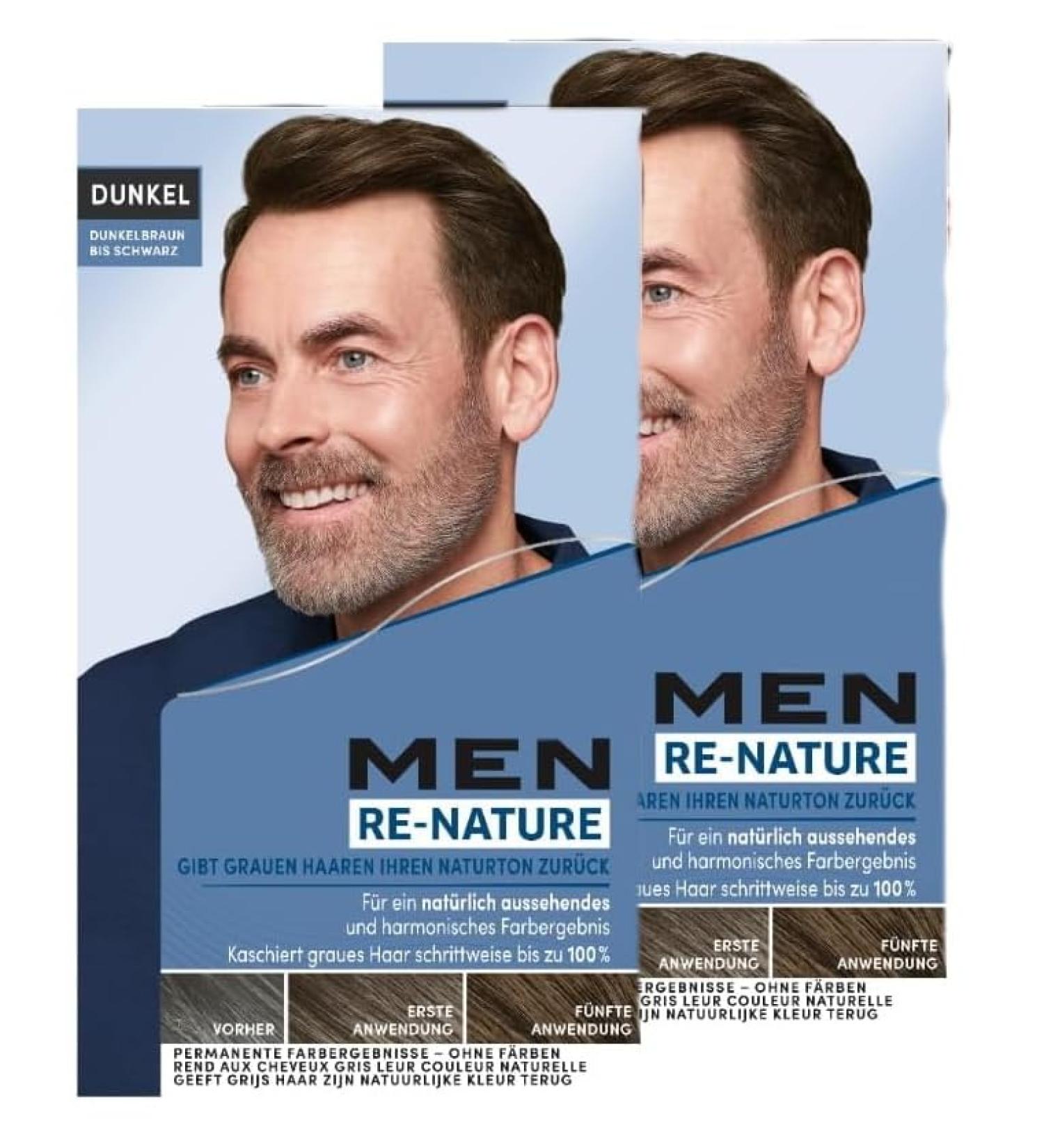 handle Men Perfect ReNature Mens Cream for men dark brown to black 2 x 145 ml restores natural hair color without dyeing hair and gently conceals gray hair 14500 ml 2er Pack - Buy Online on GoSupps.com