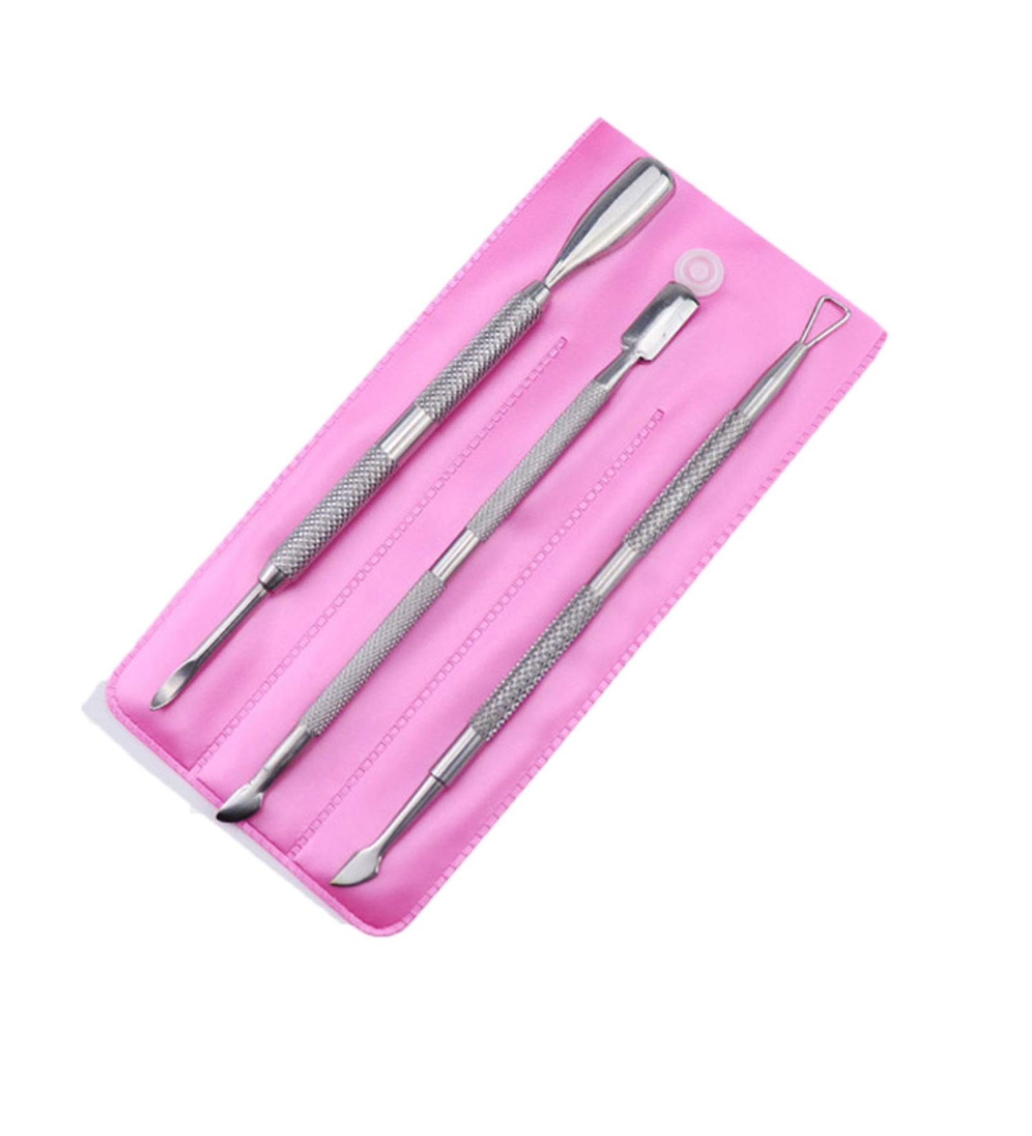 Cuticle Pusher and Gel Nail Polish Remover Set Stainless Steel Cuticle Remover Durable Pedicure Manicure Tools - Buy Online on GoSupps.com
