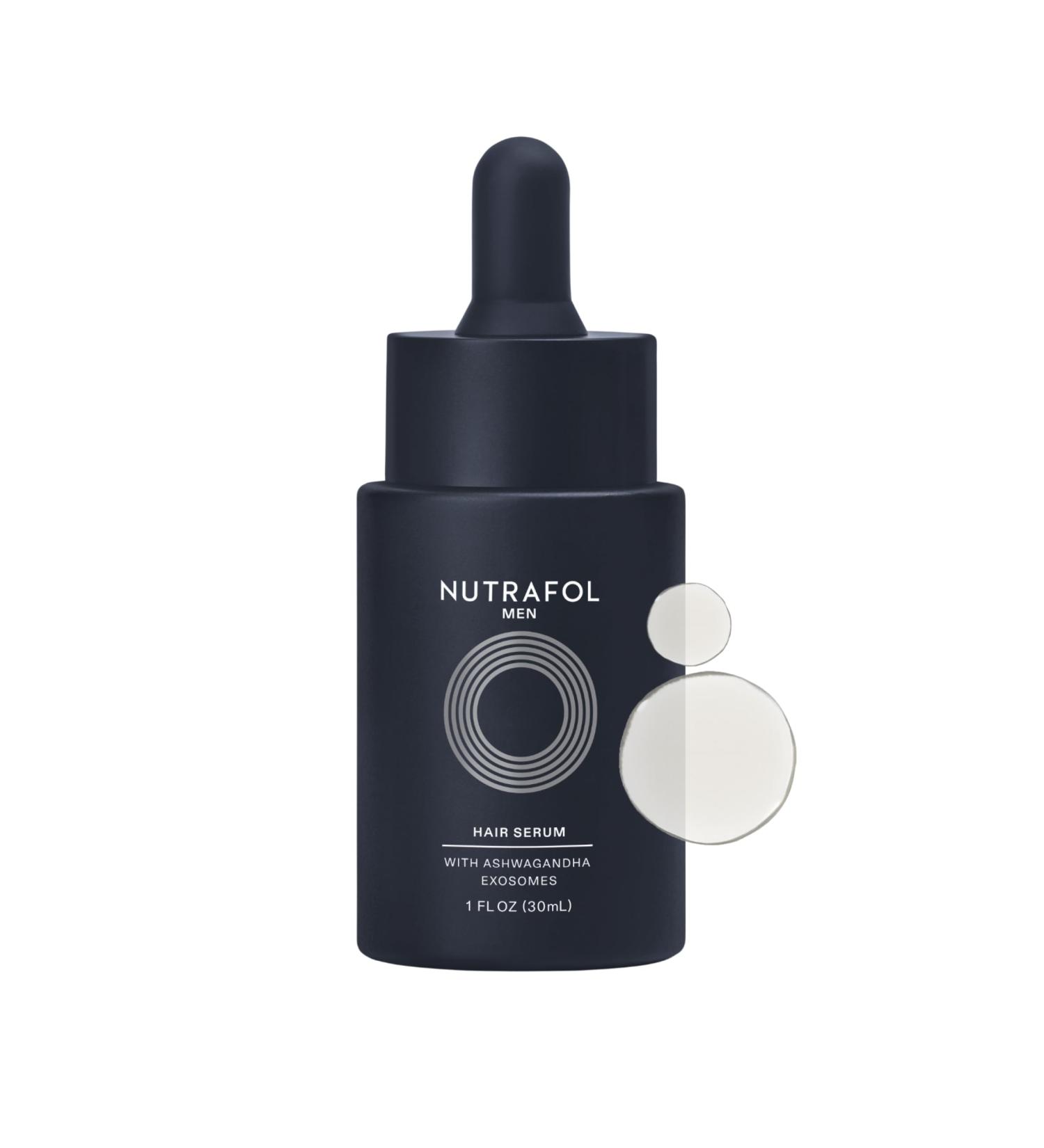 Nutrafol Men’s Hair Serum - Clinically Tested for Thicker Hair & Scalp Coverage - Lightweight Non-Greasy Daily Use - 30mL - Buy Online on GoSupps.com