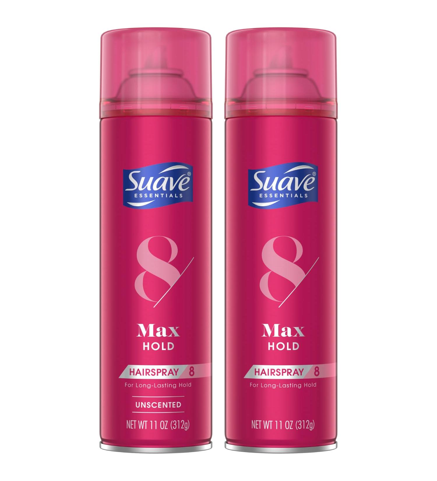 Suave Hairspray Max Hold Variety 2-Pack Unscented & Scented Formulas Aerosol Hairspray 11 Oz Ea - Buy Online on GoSupps.com
