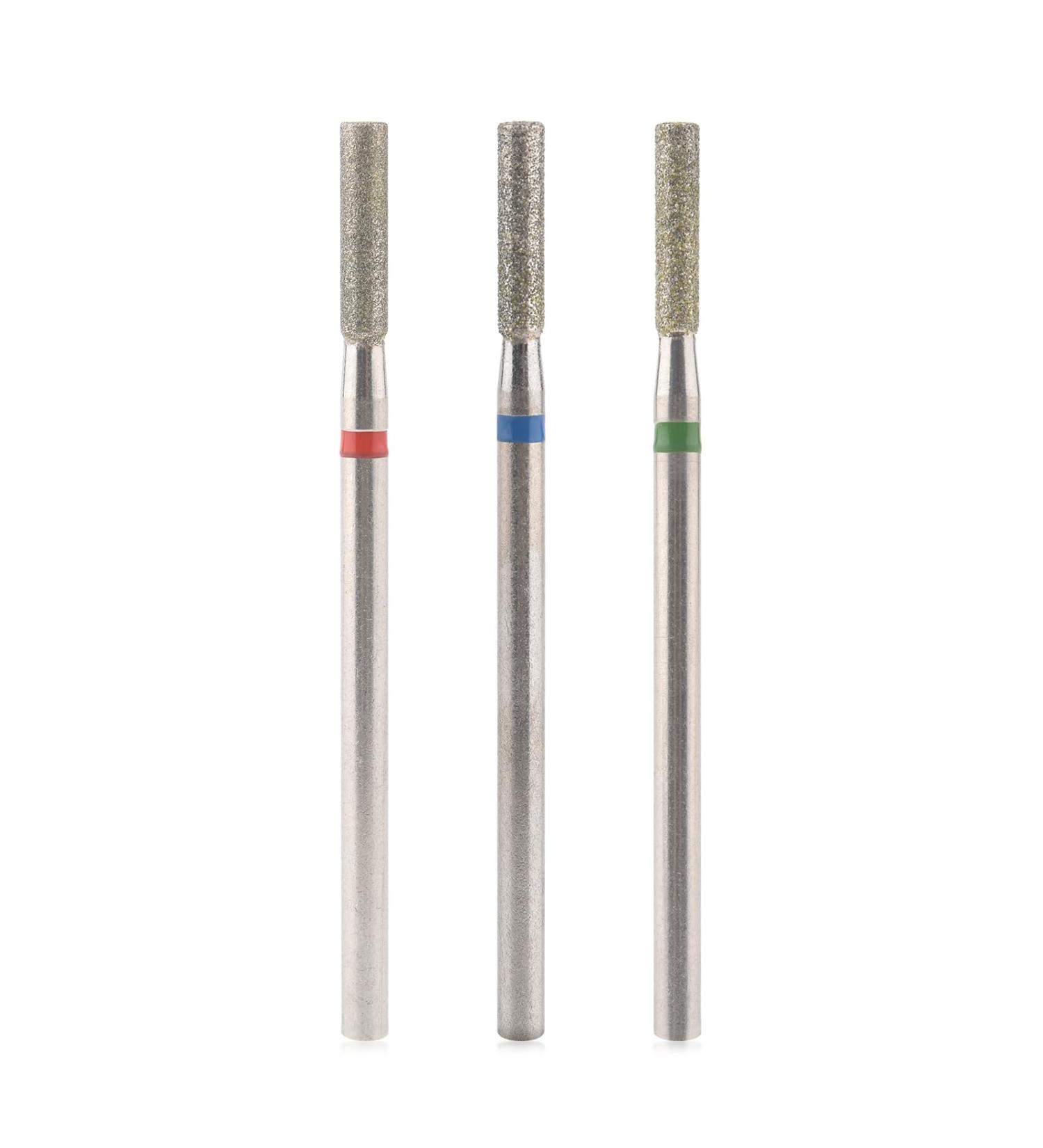 KADS 3Pcs Diamond Cuticle Nail Drill Bits Nail Cuticle Remove Drill Bits Set 3/32'' for Electric Machine Nail File Gel Polishing Head (3 Pcs Tungsten Stell Barrel Shape Bits) - Buy Online on GoSupps.com
