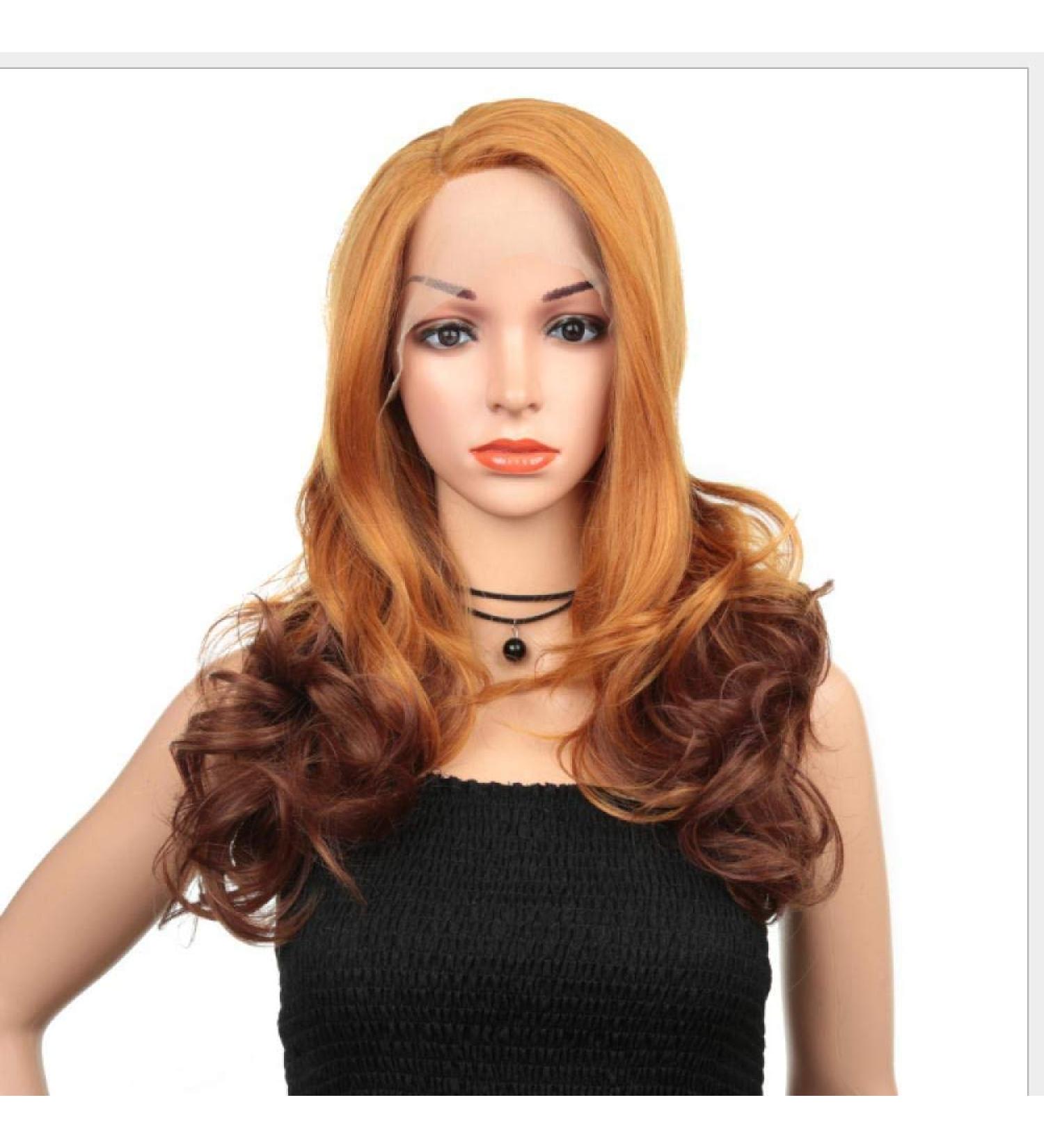 Shop BGHJUE African Wig - Yellow Long Loose Wave Synthetic Braiding Hair Extension | Ombre Hairstyles - Buy Online on GoSupps.com