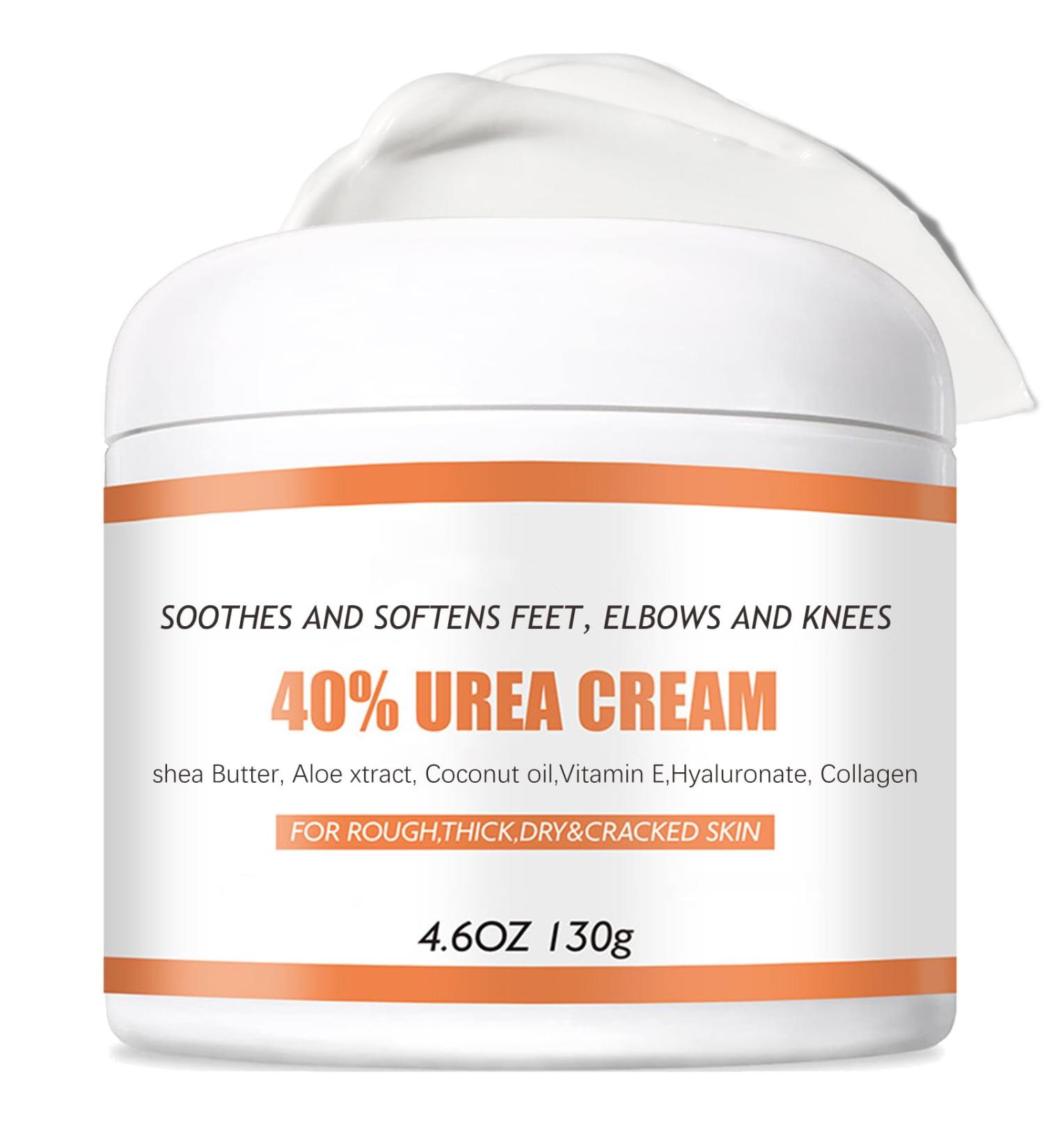 Urea Cream 40 Percent For Feet Urea Foot Cream For Dry Cracked Callus Remover For Dry And Hard Skin Deep Moisturizing For Feet Hands Heels Elbows Nails & Knees 130g - Buy Online on GoSupps.com