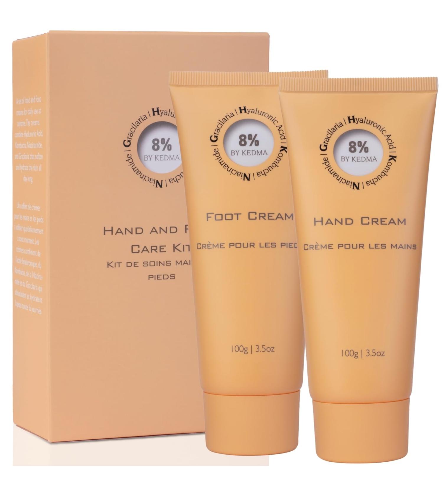 CTEC IK 8 Set Moisturizing and Repairing Foot and Hand Cream Kombucha Hyaluronic Acid and Niacinamide All skin types Without parabens or sulphates 2x100g - Buy Online on GoSupps.com