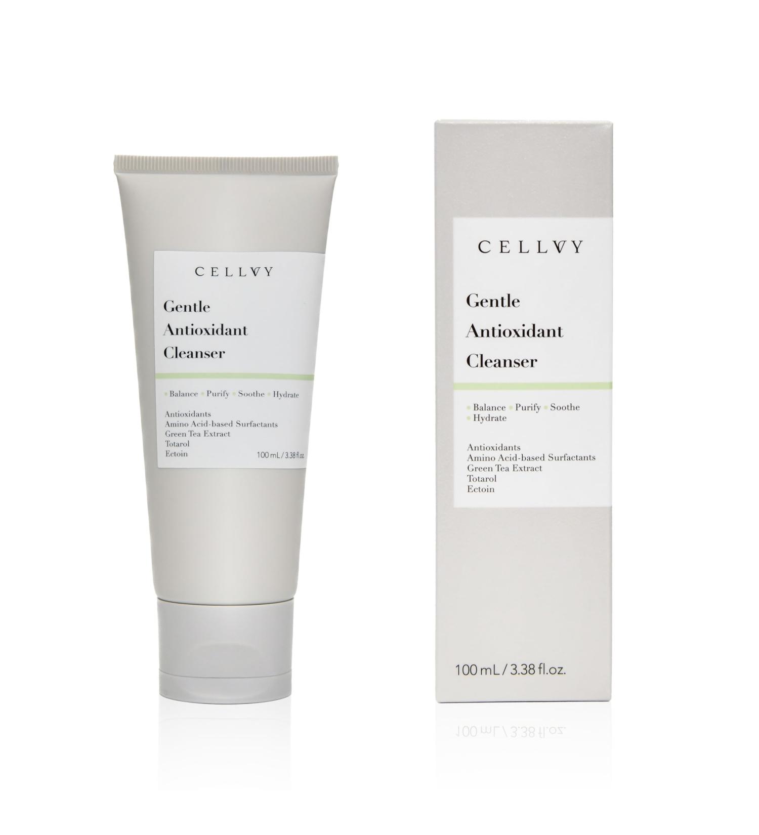 CELLVY Gentle Antioxidant Cleanser Daily Anti-Aging Hydrating Korean Taiwanese Face Wash Nourishing Balancing and Removes Impurities Formulated w/Antioxidants & Green Tea Extract - Buy Online on GoSupps.com