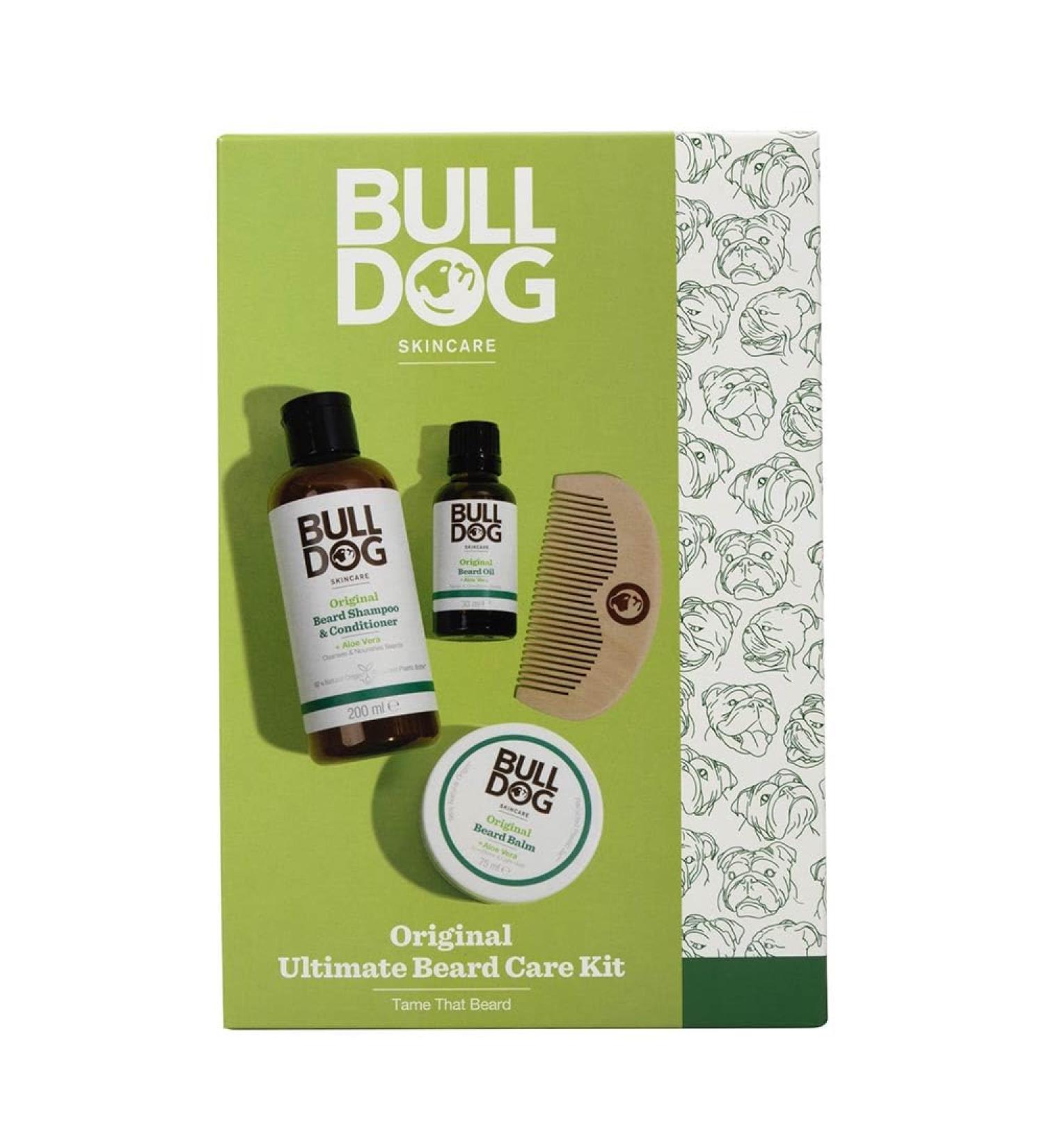 BULLDOG SKINCARE Ultimate Beard Care Gift Set for Men - Beard Shampoo, Conditioner, Balm, Oil, and Comb | National - Buy Online on GoSupps.com