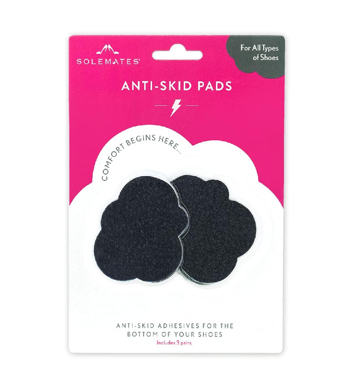 Non-Skid Shoe Pads for High Heels - 6 Pairs of Self-Adhesive Anti-Slip Grips and Protectors by Solemates - Buy Online on GoSupps.com