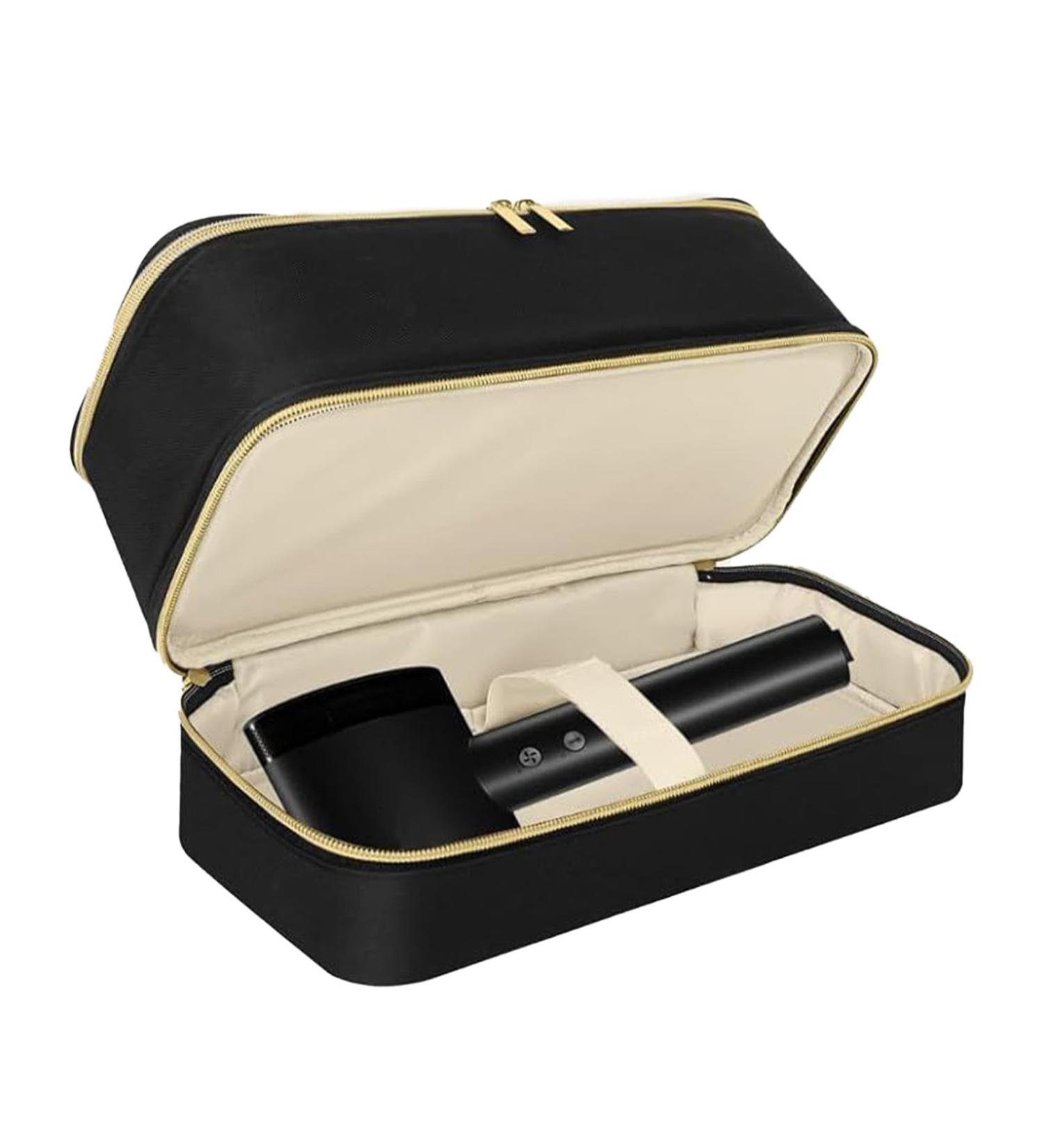 Hair Dryer Storage Box - Double-Layer Travel Carrying Case | Stylish Portable Water Resistant Storage Box Large Capacity Case for Hairdryer Styler Organizer - Buy Online on GoSupps.com