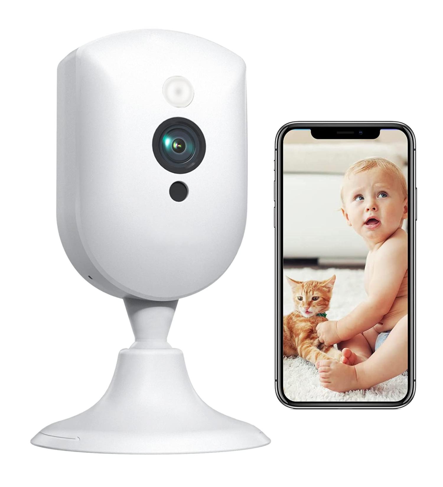 Baby Monitor with Camera and Audio  1080P HD Pet Camera with Sound/Motion Detect  Plug-in Indoor Security Camera with Night Vision  2 Way Audio Nanny IP Cam for Home Surveillance-Alexa 1080p-1 Pack - Buy Online on GoSupps.com