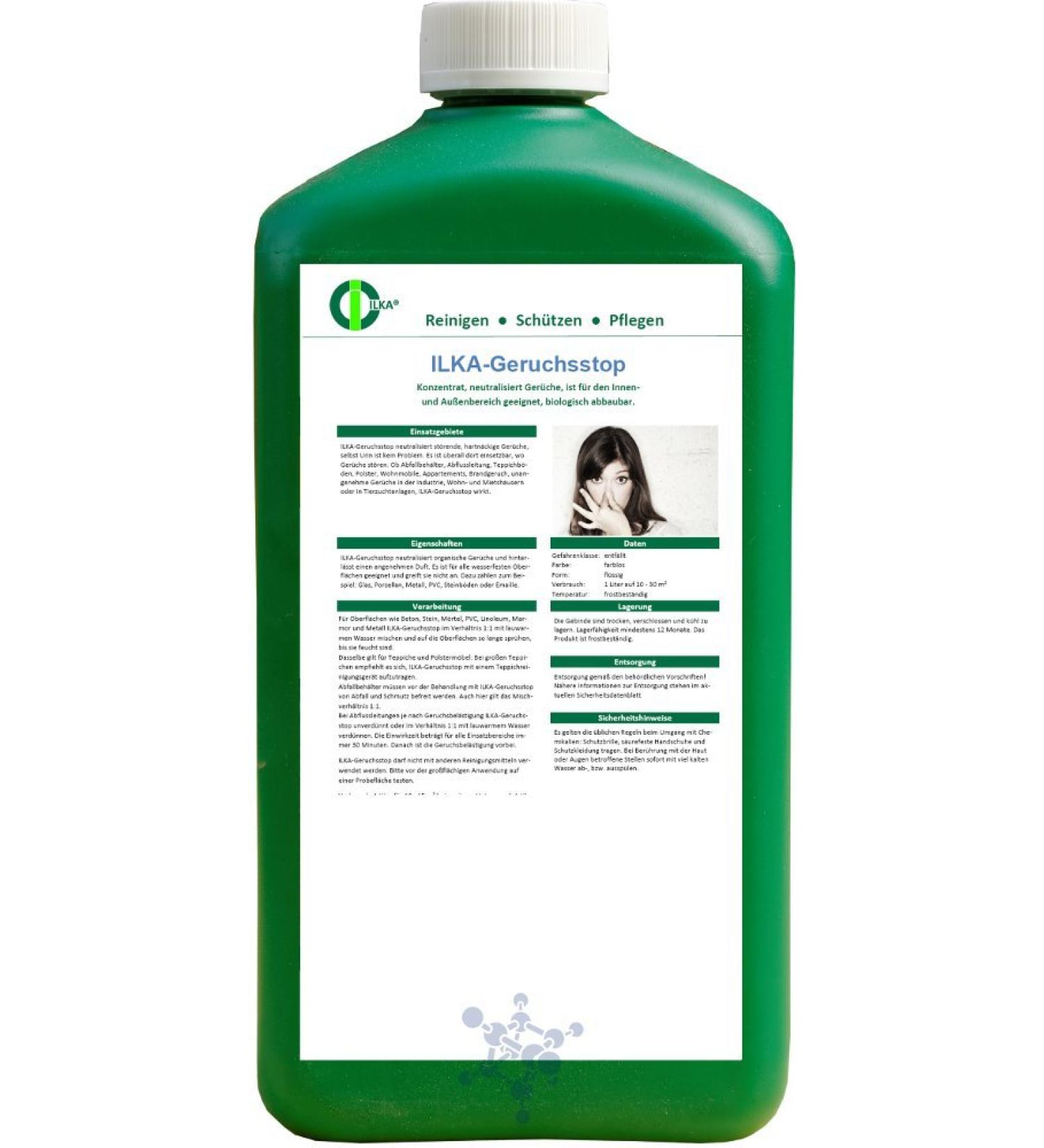 ILKA - Odor stop - concentrate neutralized smells |30l |For indoor and outdoor use biodegradable |against pet and unpleasant smells 30 ltr