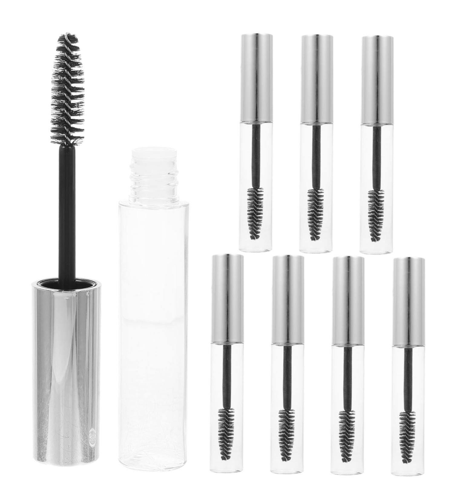 8pcs Mascara Empty Tube Clear Containers Reusable Mascara Bottles Filling Miss Gold and Silver - Buy Online on GoSupps.com