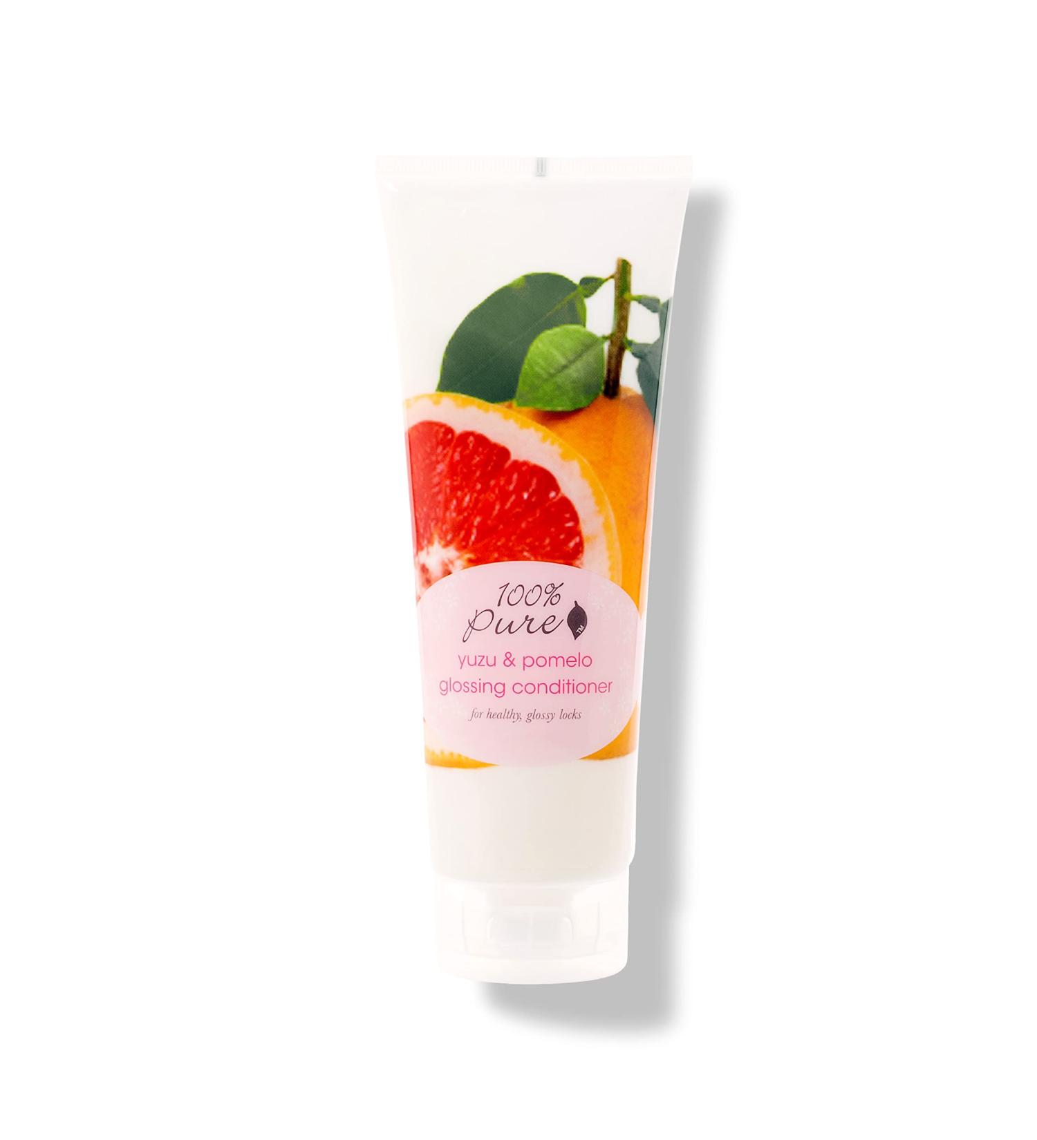 Buy 100% Pure Yuzu & Pomelo Glossing Conditioner - Hydrating & Revitalizing - Vegan Nutrient Boost with Kelp Flax Seed Oil & Vitamin E for Shine & Strength - 8 Fl Oz - International Shipping Available - Buy Online on GoSupps.com