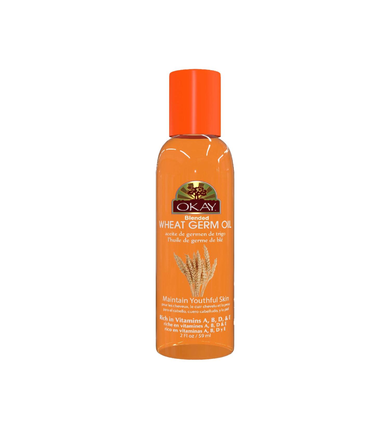 OKAY WHEAT GERM OIL for HAIR and SKIN Paraben FREE 2oz / 59ml