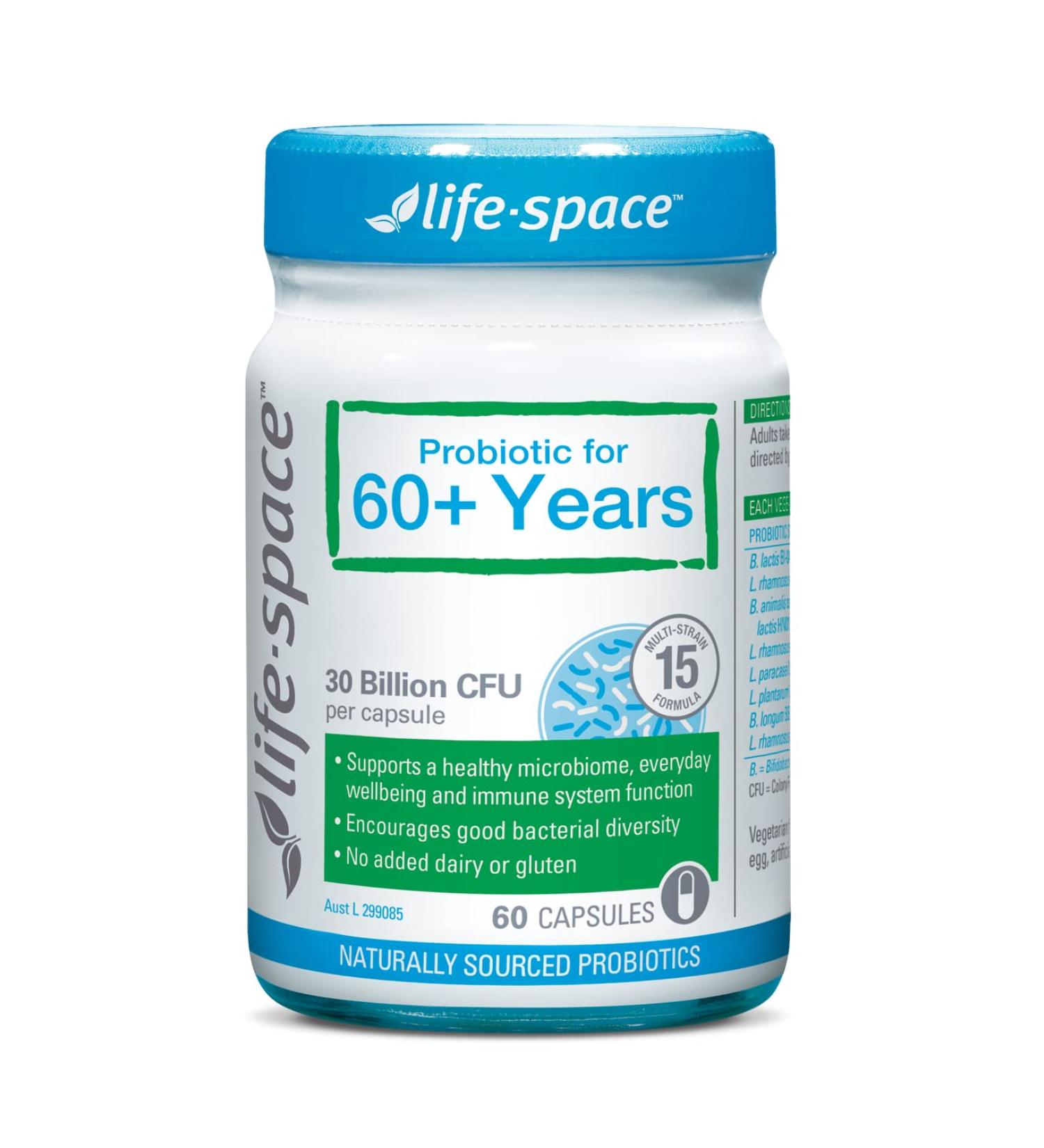 Life Space Probiotic for 60+ Years 60 Capsules