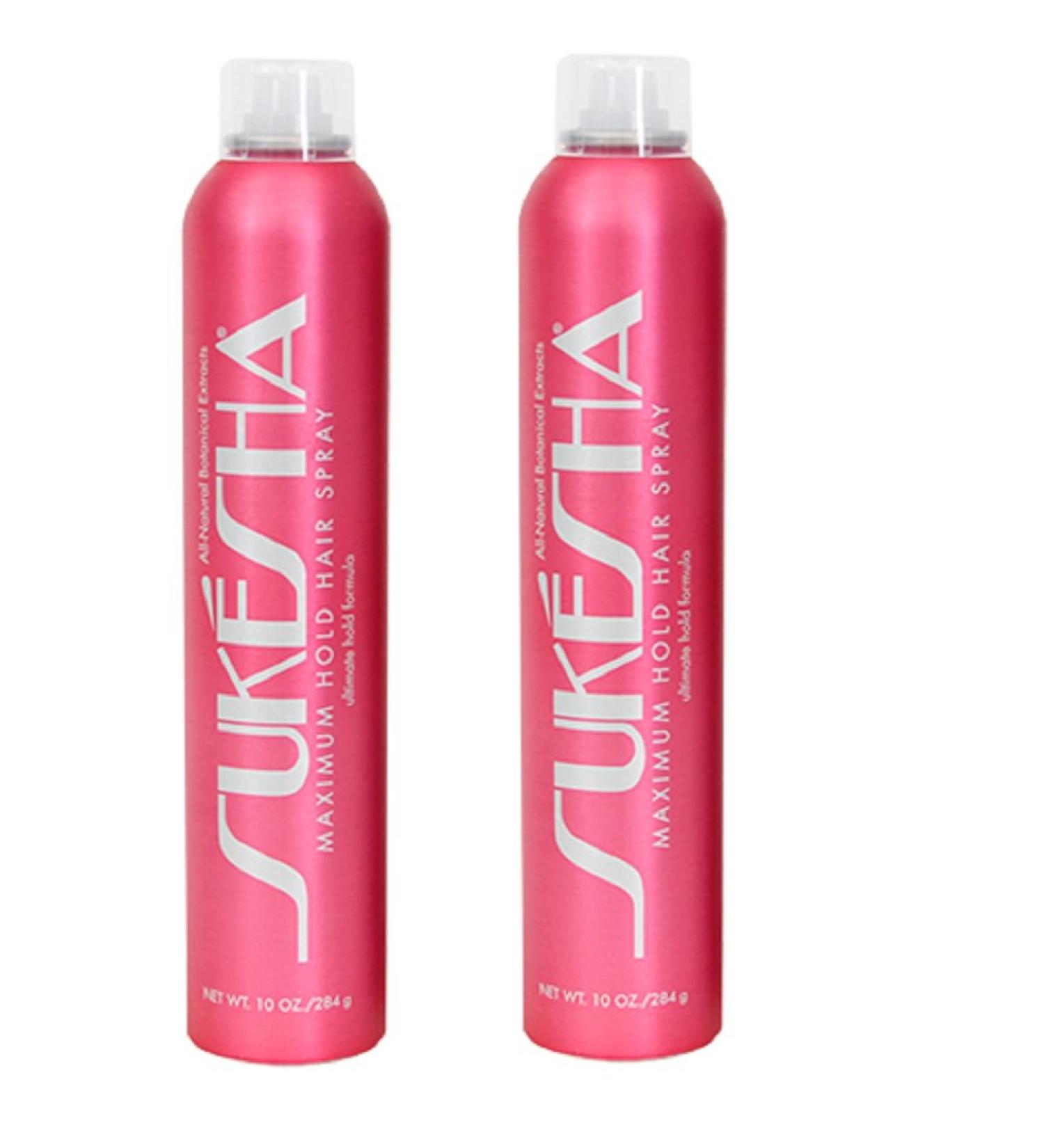 Sukesha Maximum Hold Hair Spray Duo Set 10 oz.
