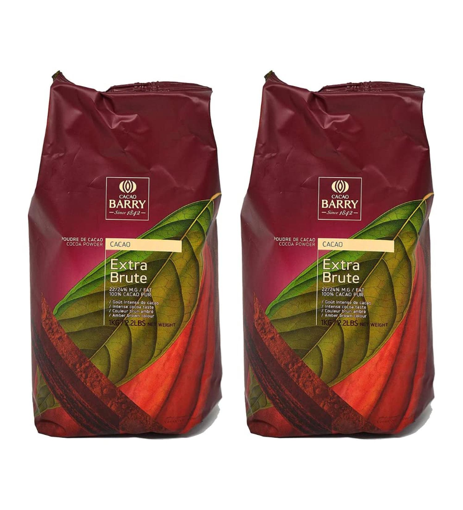 Callebaut Extra Brute Cocoa Powder 1kg x 2 - Buy Online on GoSupps.com