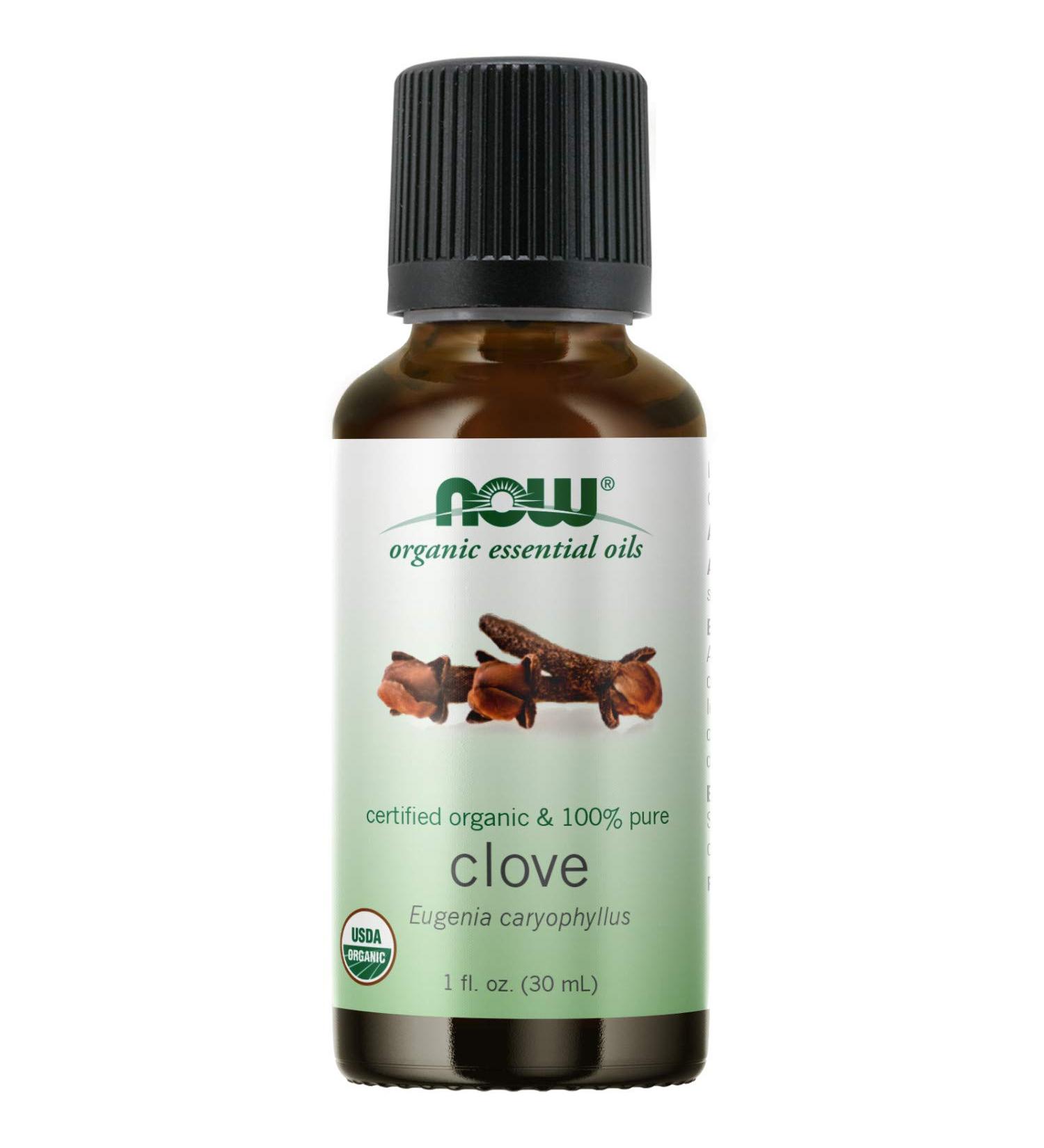 Now Foods Organic Clove Essential Oil 1 oz - 100% Pure & Natural - Buy Online on GoSupps.com