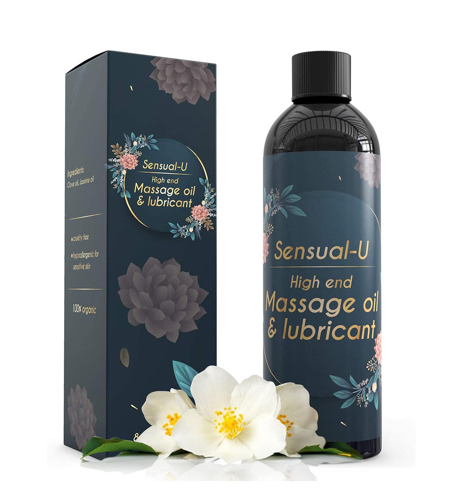 Organic Jasmine & Clove Massage Oil for Muscle Care, Pain Relief & Full Body Therapy - For Men, Women, and Couples - Buy Online on GoSupps.com