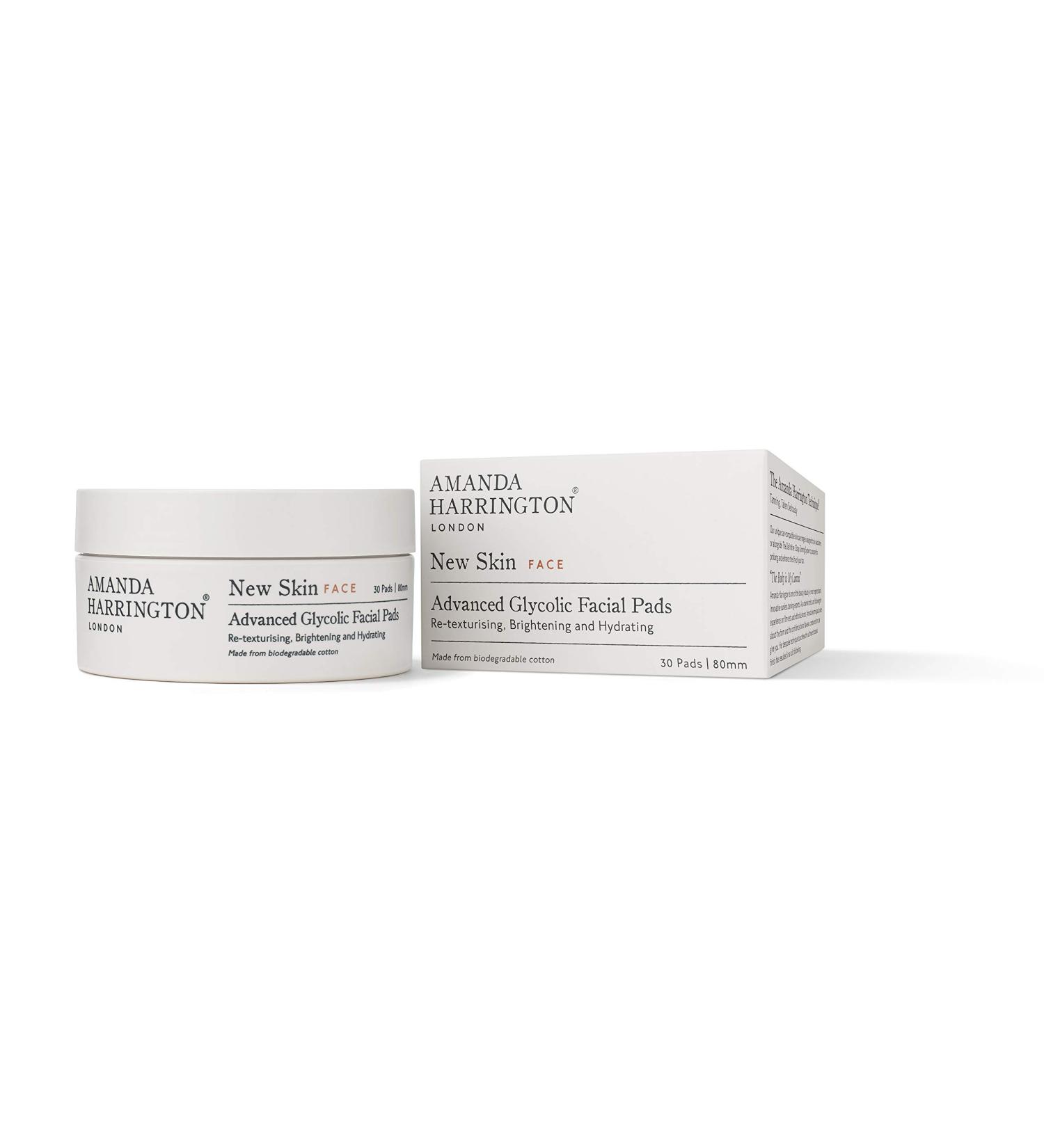 Amanda Harrington London Glycolic Facial Pads - New Skin Face Advance Formula - Buy Online on GoSupps.com