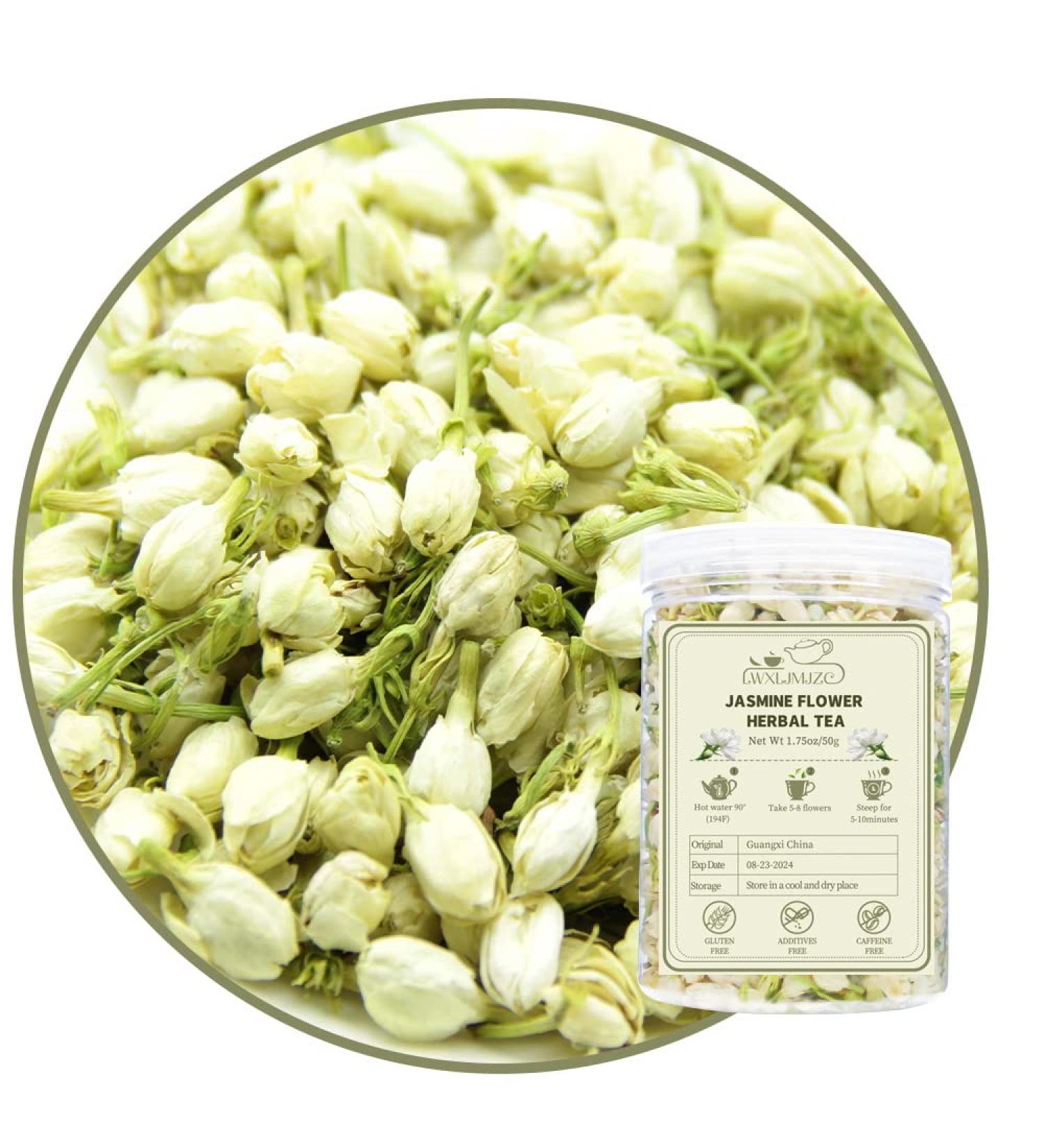 LWXLJMJZC-Jasmine Flower Tea -Dried Jasmine Flavor Tea -Herbal Blooming Tea 1.75oz/50g 50g Jasmine Flower Tea - Buy Online on GoSupps.com