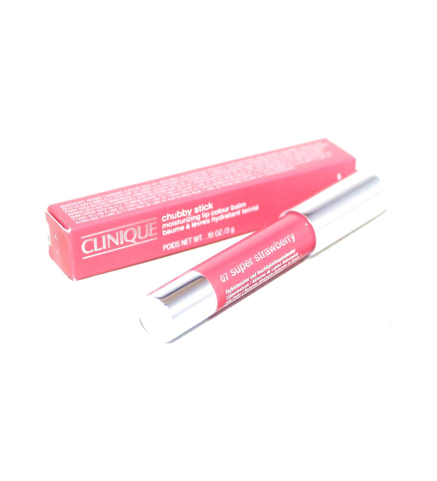Clinique Chubby Stick No. 07 Super Strawberry 3g/0.10oz - Moisturizing Lip Tint - Buy Online on GoSupps.com