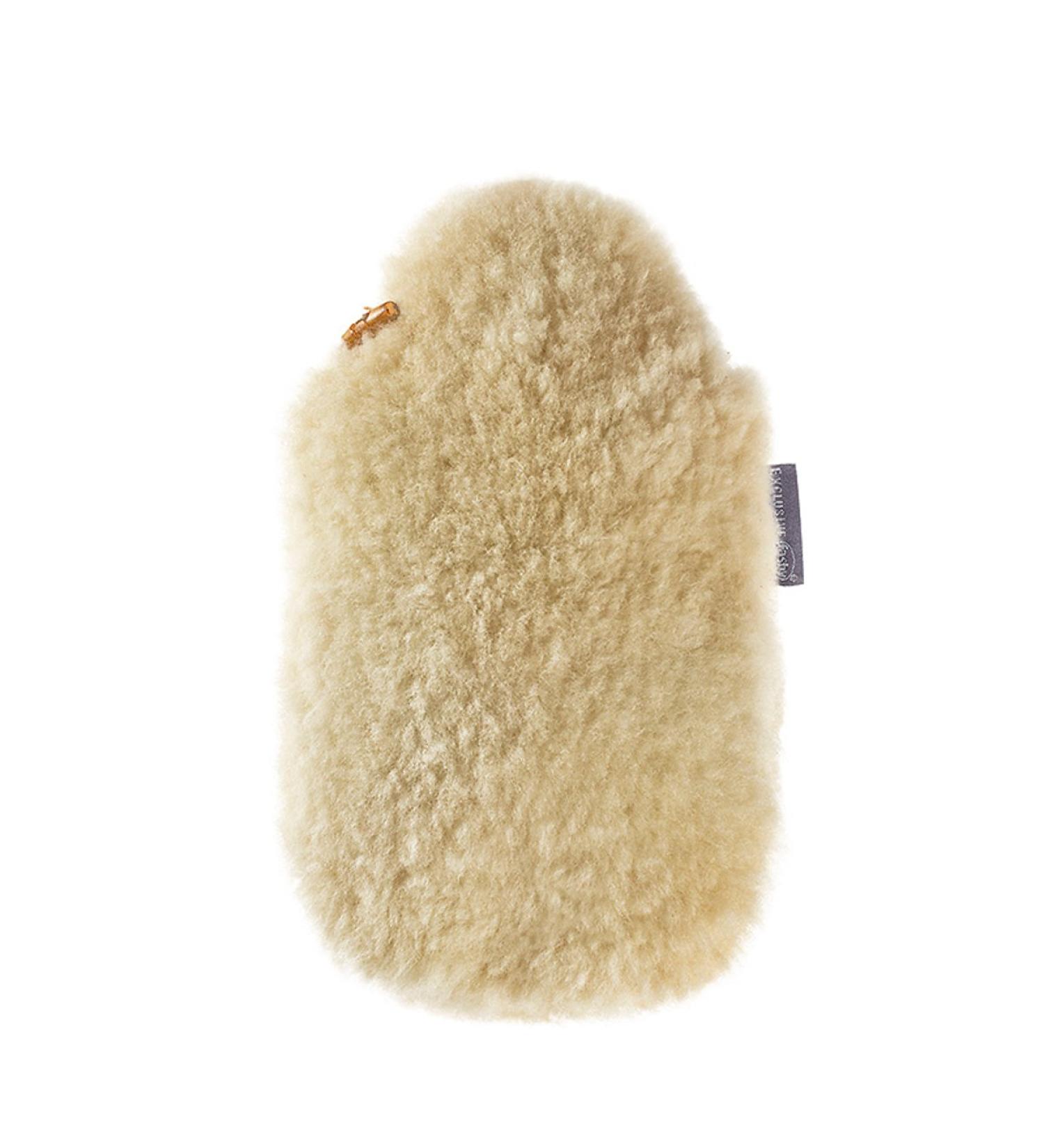 Fashy with lambskin natural hot water bottle 2 liters 1 piece (1 pack)