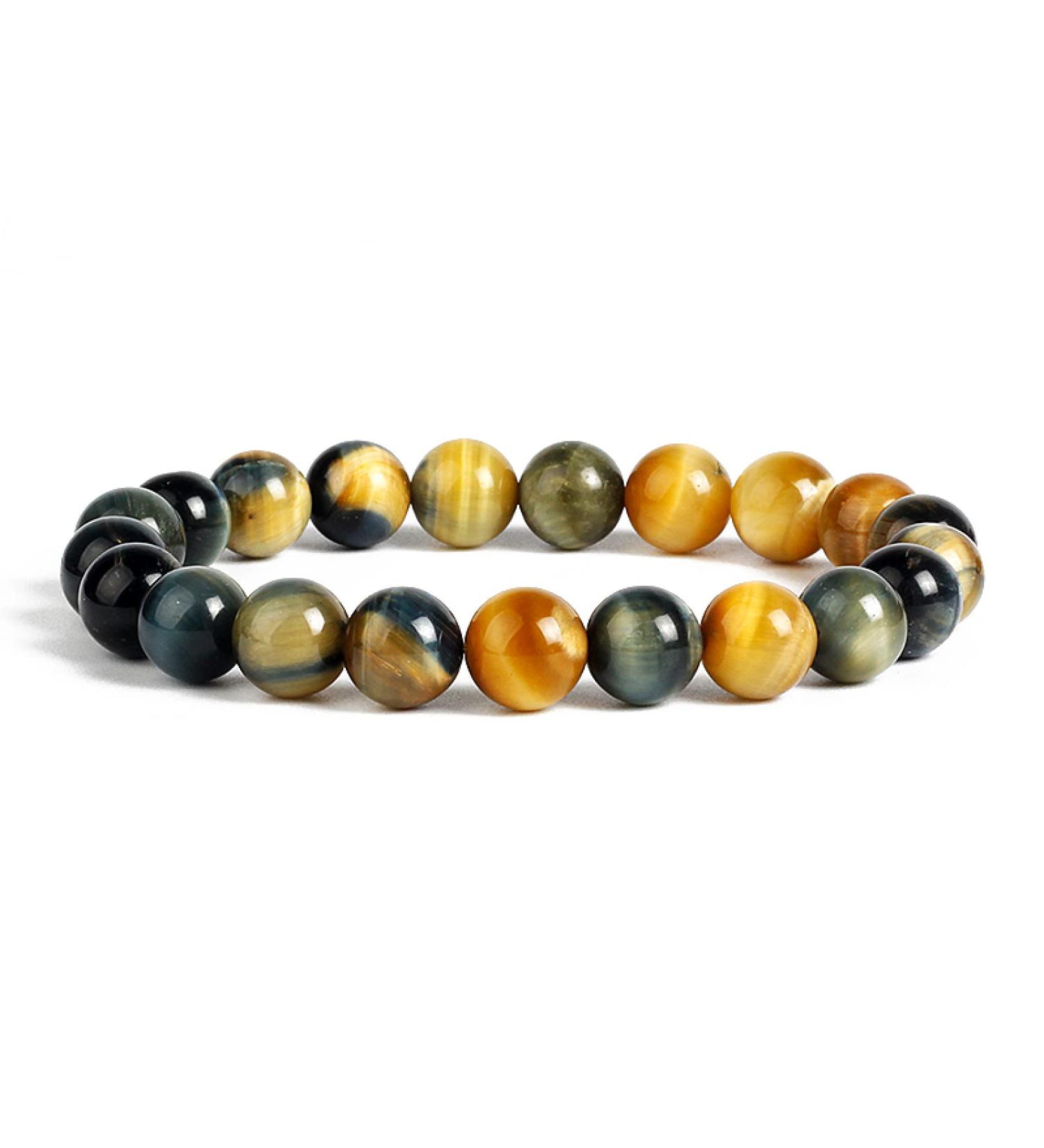 Original Tiger Eye Bracelets Men Energy Natural Stone Bead Bracelets Women Quartz Agates Feng Shui Wealth Jewelry Pulseras 8 8mmBeads19cm 8 8mmBeads19cm - Buy Online on GoSupps.com
