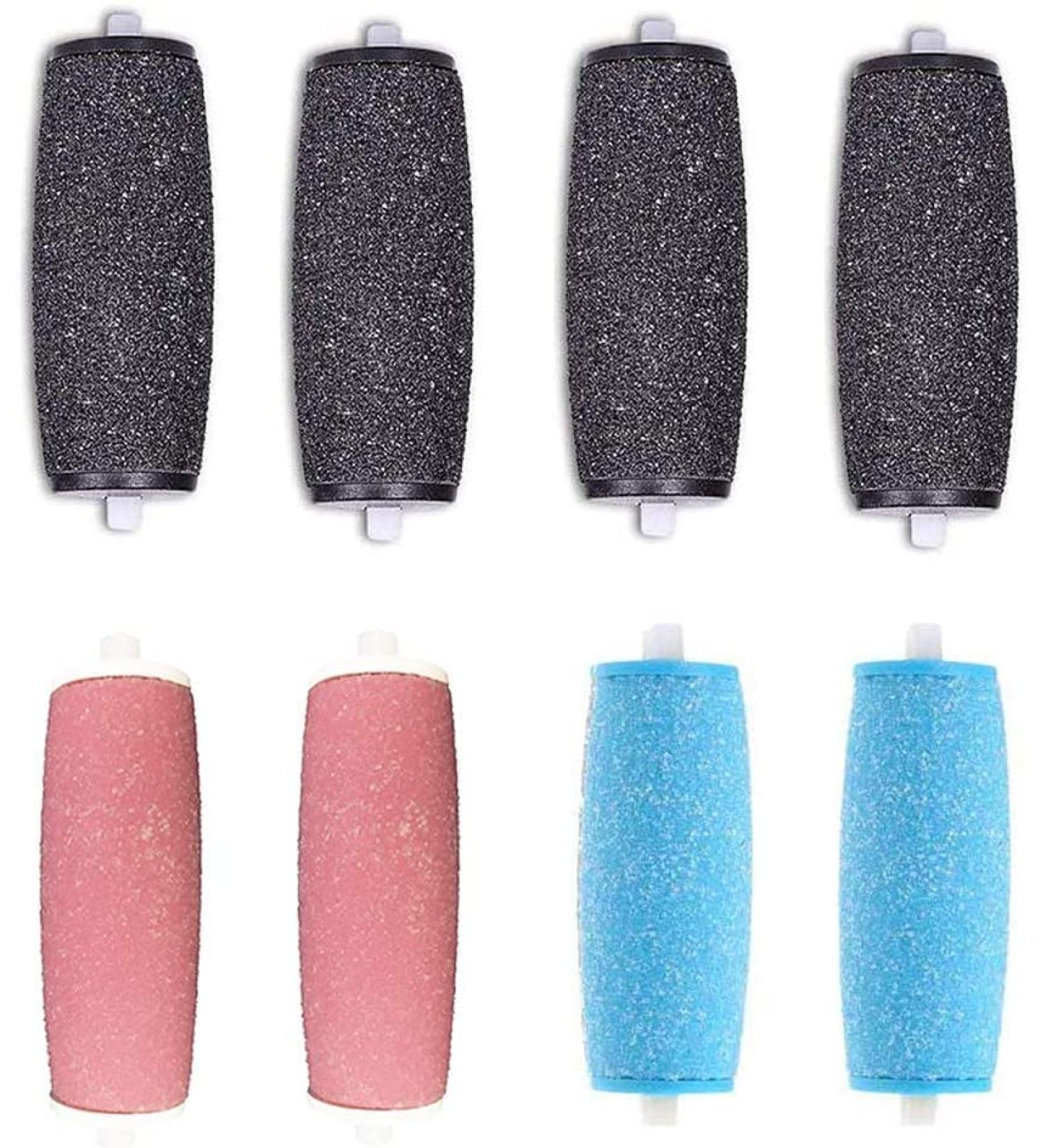 Replacement Rollers Heads Refills for Electric Foot File Compatible with Scholl Express Pedi Foot File Extra Coarse Regular and Smooth (Mixed 8.00) Mixed 8 - Buy Online on GoSupps.com