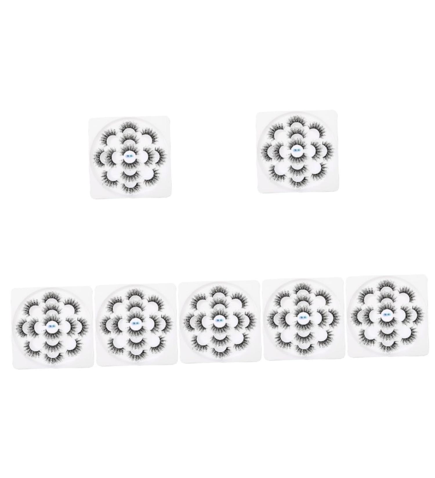 minkissy 7 Boxes 6d False Eyelashes Fake Eyelashes Fake Lashes Natural False Eyelashes 3d Faux Lashes Beauty Accessories False Eyelash Beauty Cosmetics Eyelashes Woman Beauty Eyelashes - Buy Online on GoSupps.com