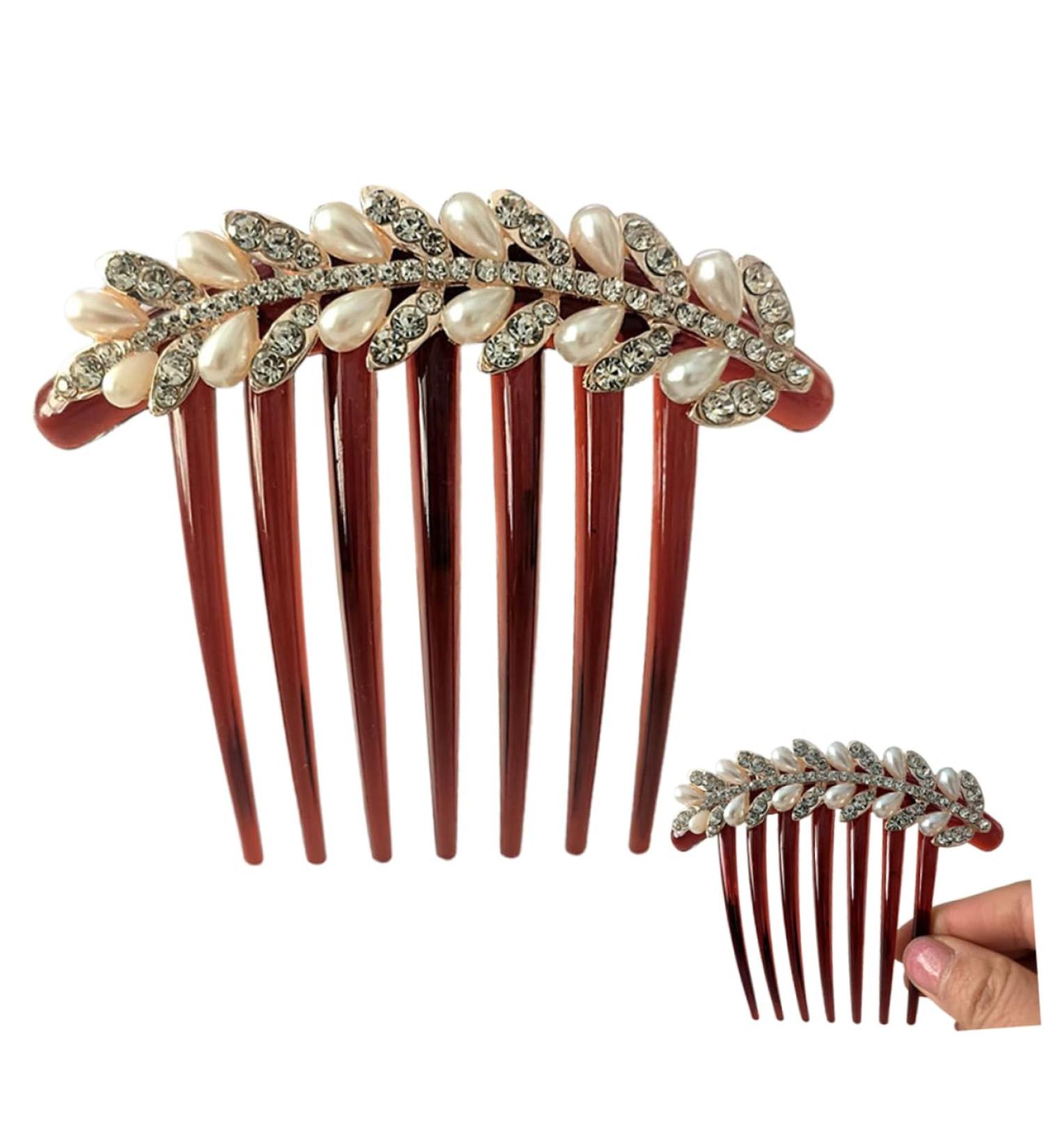 Angoily Hair Making Accessories Decorative Hair Comb Hair Comb Wedding Hair Combs for Women Accessories Fine Hair Pearl Hair Clips Bow Hair Clips Bride China Vintage Rhinestones - Buy Online on GoSupps.com