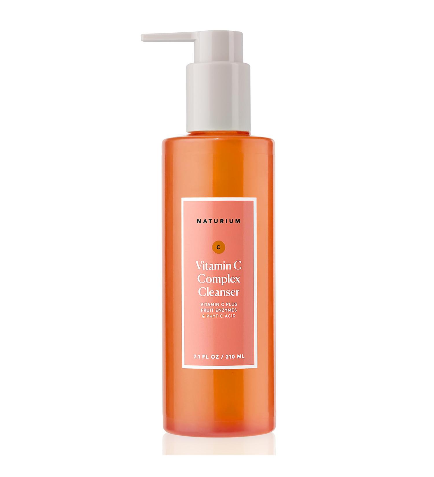 Naturium Vitamin C Complex Cleanser, Gently Exfoliating & Deeply Cleansing Foaming Face Wash Gel with Phytic Acid & Fruit Enzymes, 7.1 oz - Buy Online on GoSupps.com