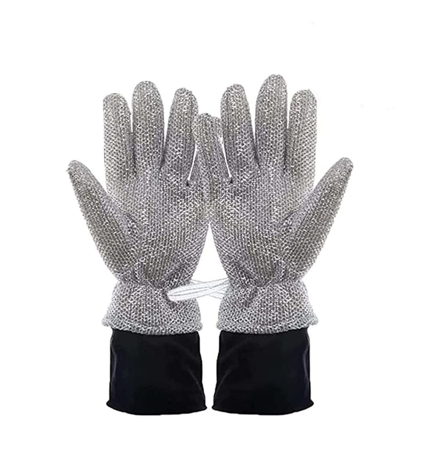Wire Dishwashing Gloves Reusable Thickened Waterproof Kitchen Dishwashing Glove 2023 New Wire Dishwashing Gloves (Silver) - Buy Online on GoSupps.com