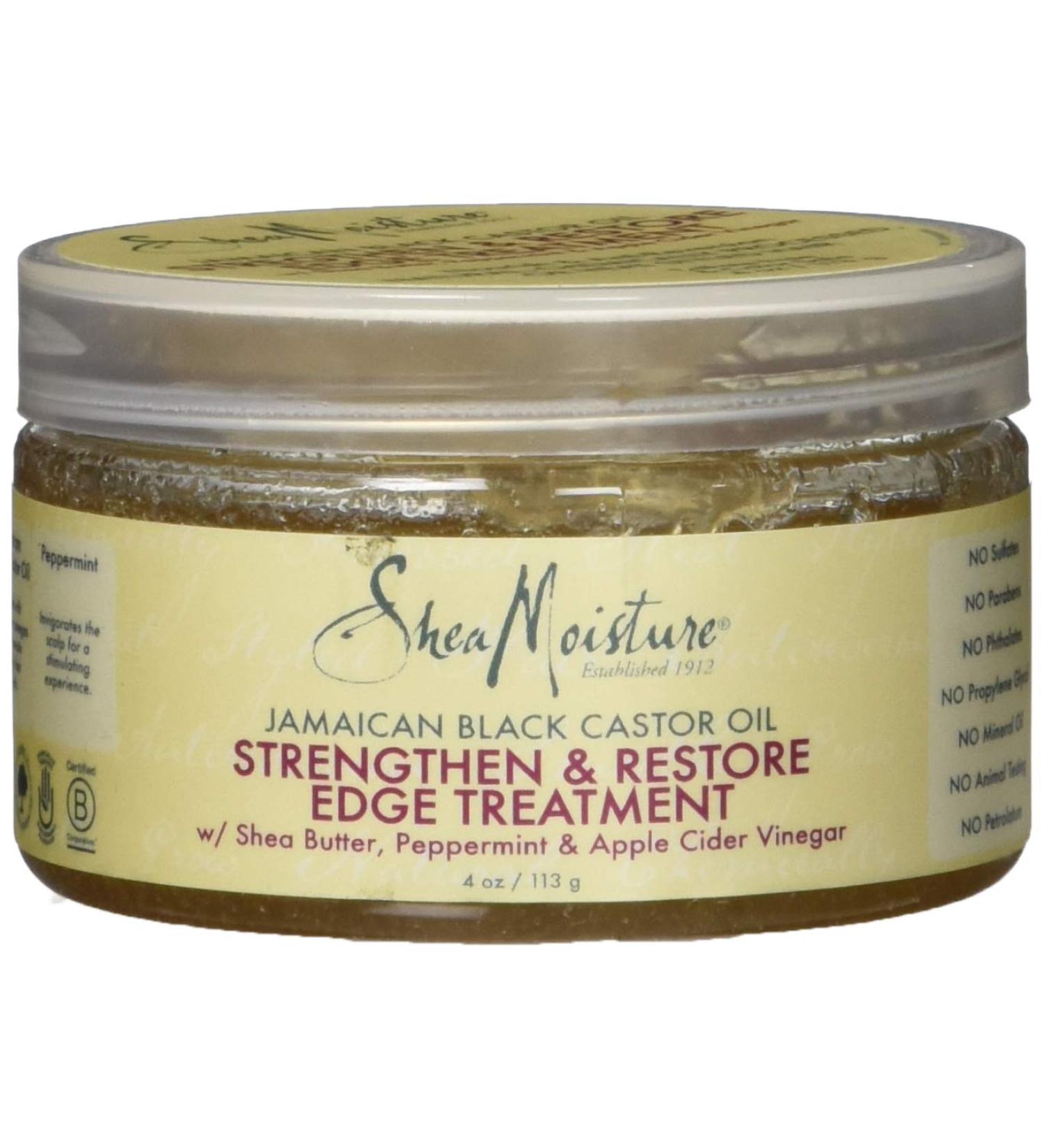 Shea Moisture Jamaican Black Castor Oil Edge Treatment - Strengthen Grow & Restore | 4 Oz - Buy Internationally - Buy Online on GoSupps.com
