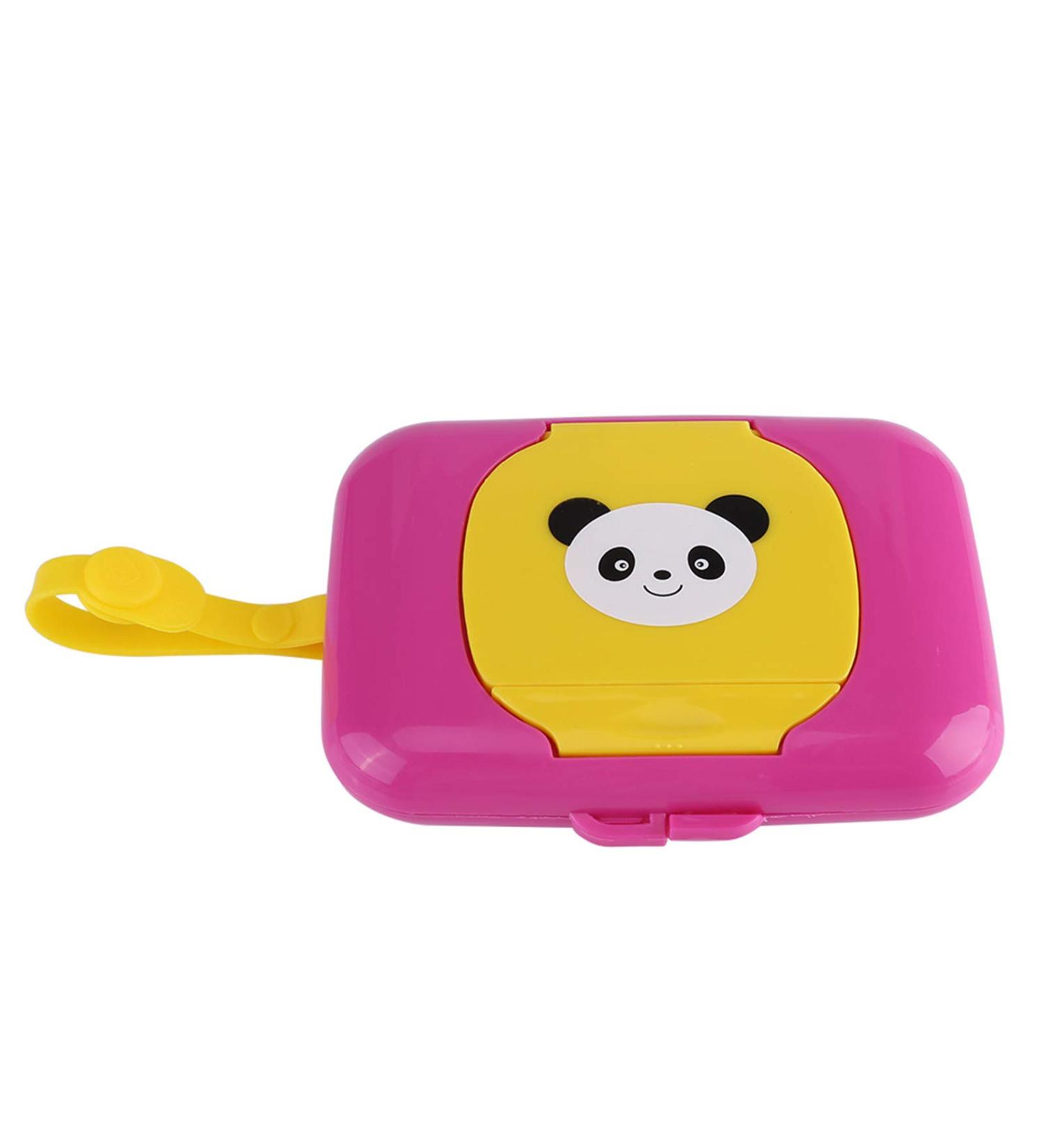 Wet Wipes Box Baby Outdoor Portable Wet Tissue Dispenser Case Infant Reusable Stroller Pram Wipes Box Convenient Fabric Case for Travel(Rose + Yellow) Baby Tissue - Buy Online on GoSupps.com