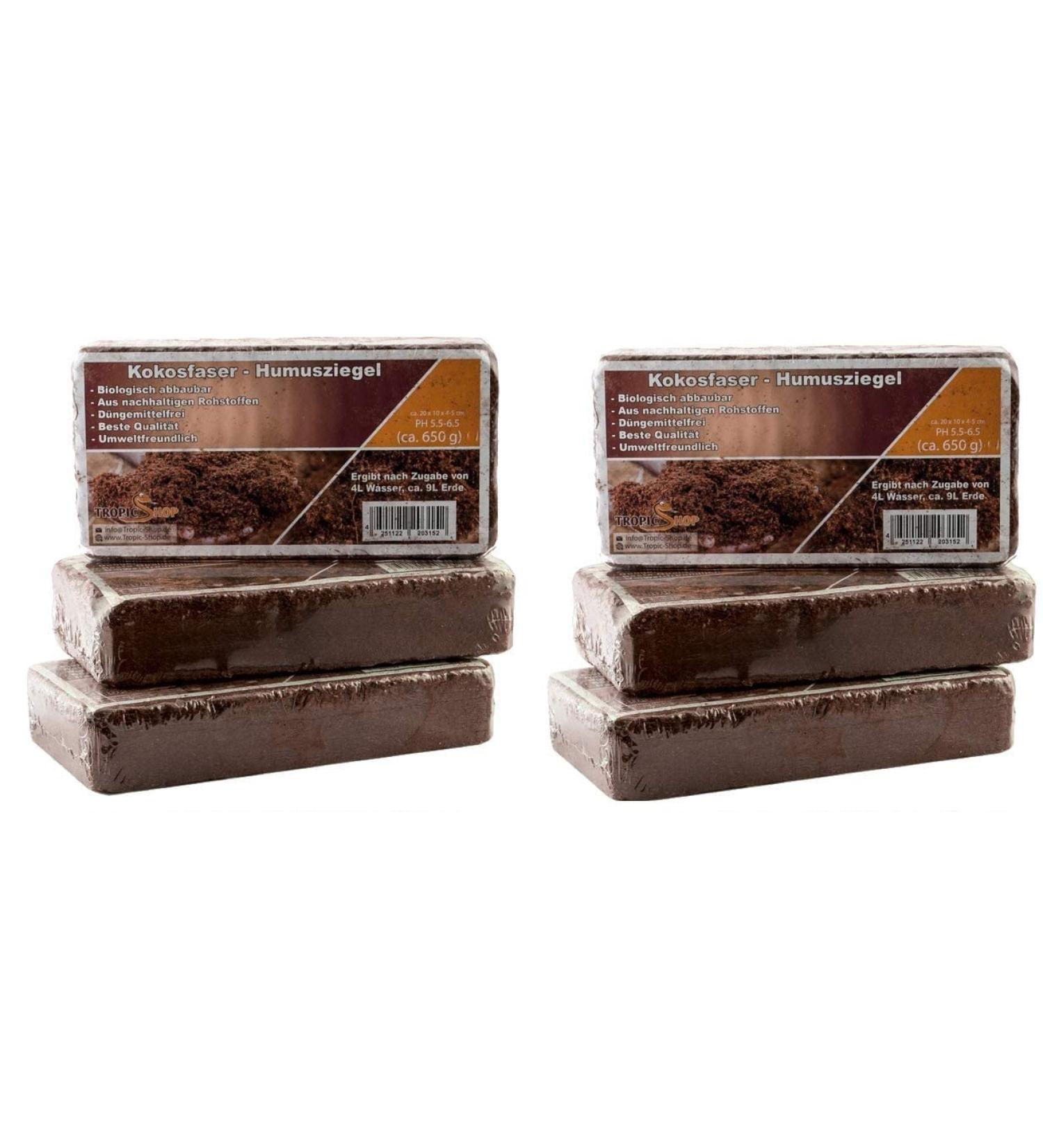 Coconut litter substrate - coconut brick for reptiles - easy partitionable coconut soil - XXL humus brick as a terrarium in a litter cocoground coconut base coconut brick coconut 27l