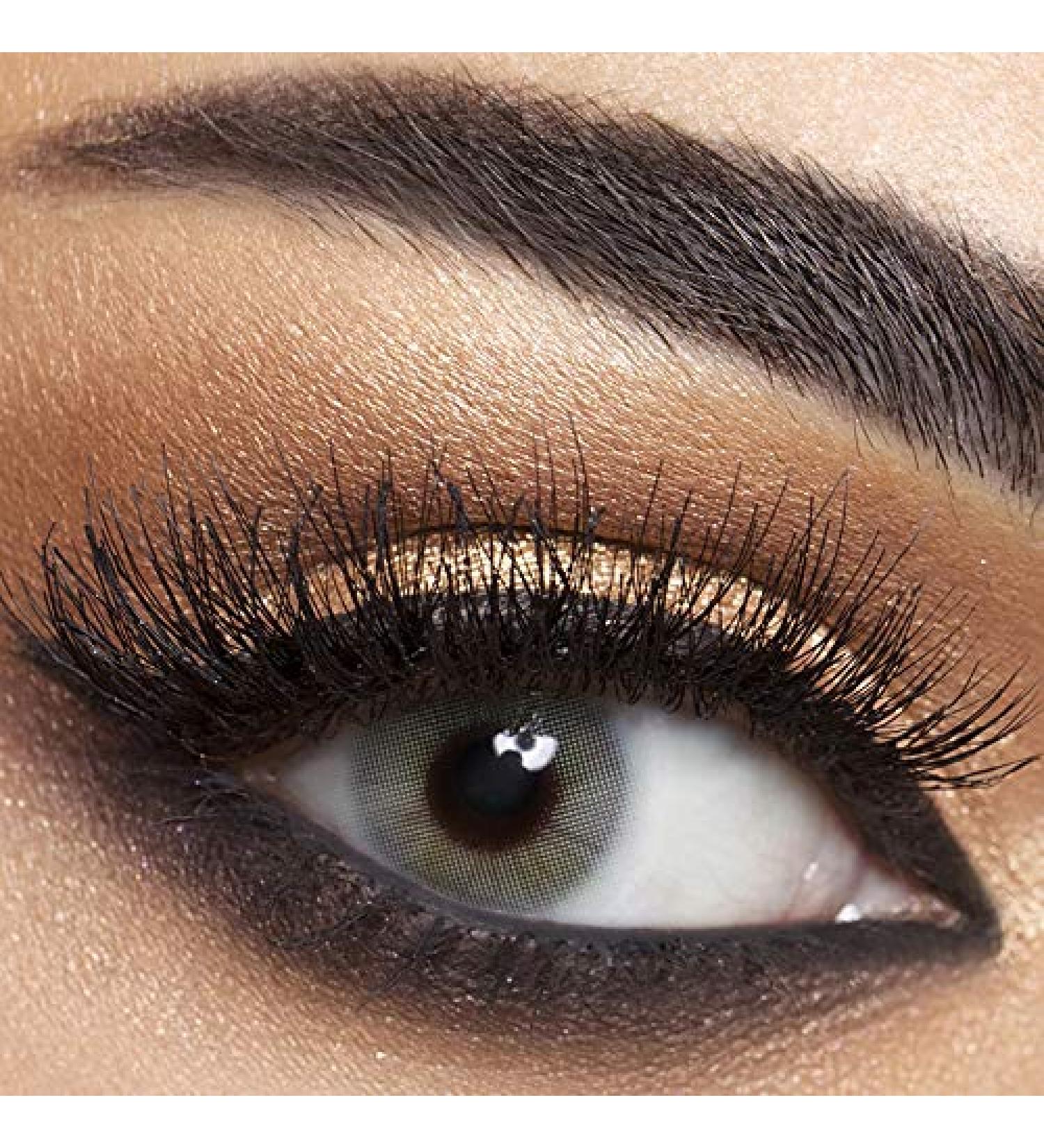 Anesthesia Colored Contact Lenses - Addict Gray (-2.50 Diopter) | Monthly Strongly Covering Lenses for Dark Eyes | Natural Look | 6-Month Wear - Buy Online on GoSupps.com