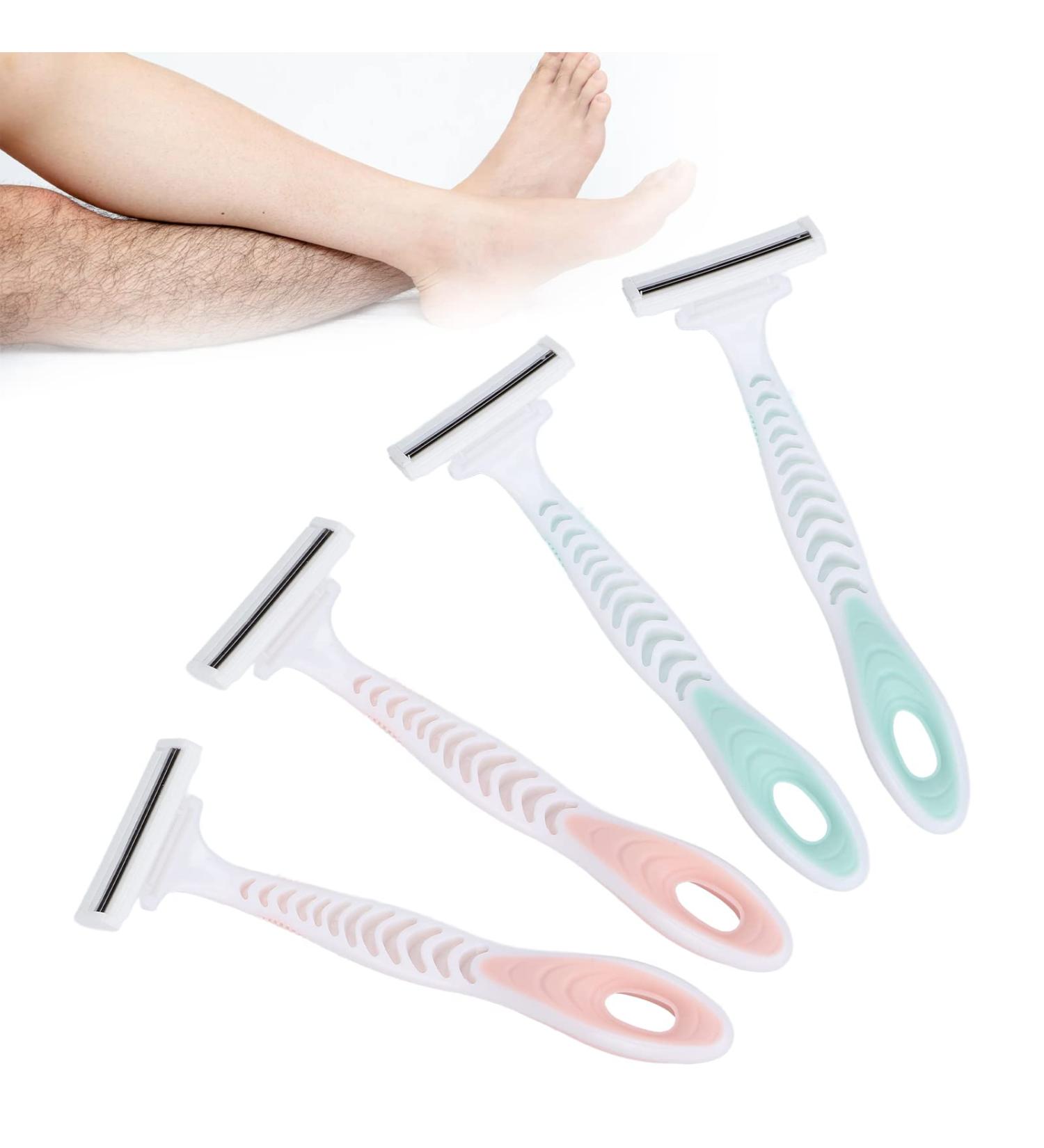 4 Pack Women's Razors - Portable Lightweight Non-Slip Hair Removal Pink | Ideal for Smooth Skin - Buy Online on GoSupps.com