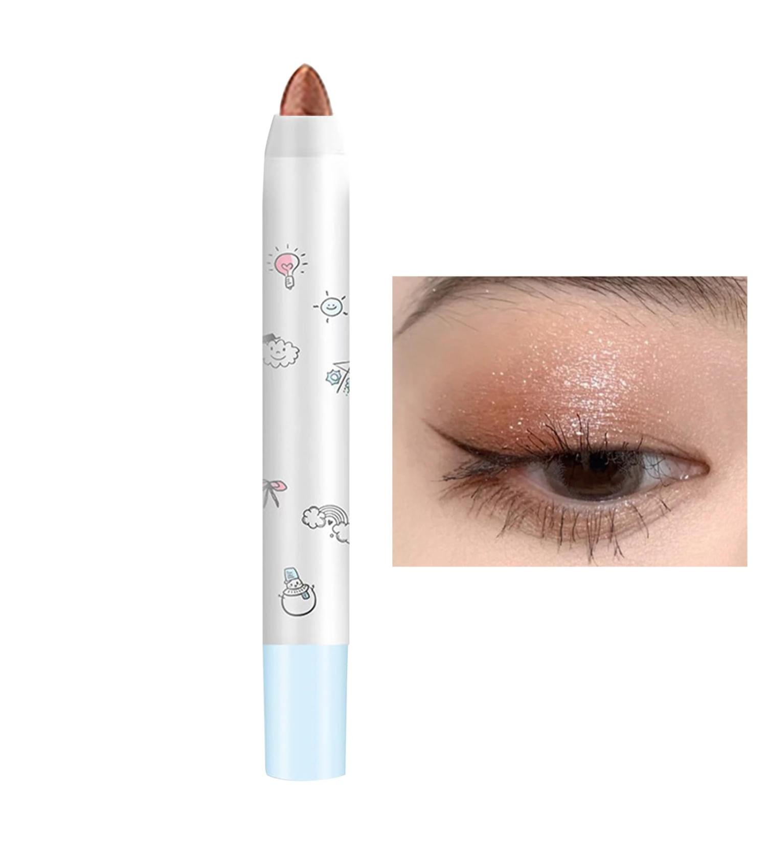 Eye Shadow Sticks Shimmer Waterproof Eyeshadow Pencil - Beauty Make Up Eye Shadow Brightener For Wedding Dating Business Trip Camping Rowces 3 - Buy Online on GoSupps.com