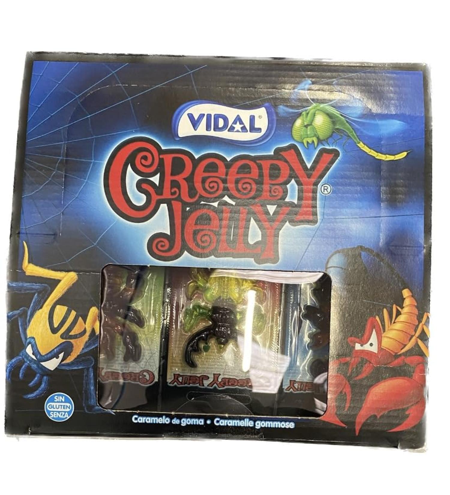 Vidal Creepy Jelly 11 x 6 x 11g 726g. 11 Packs of 6 Different Pieces - Buy Online on GoSupps.com