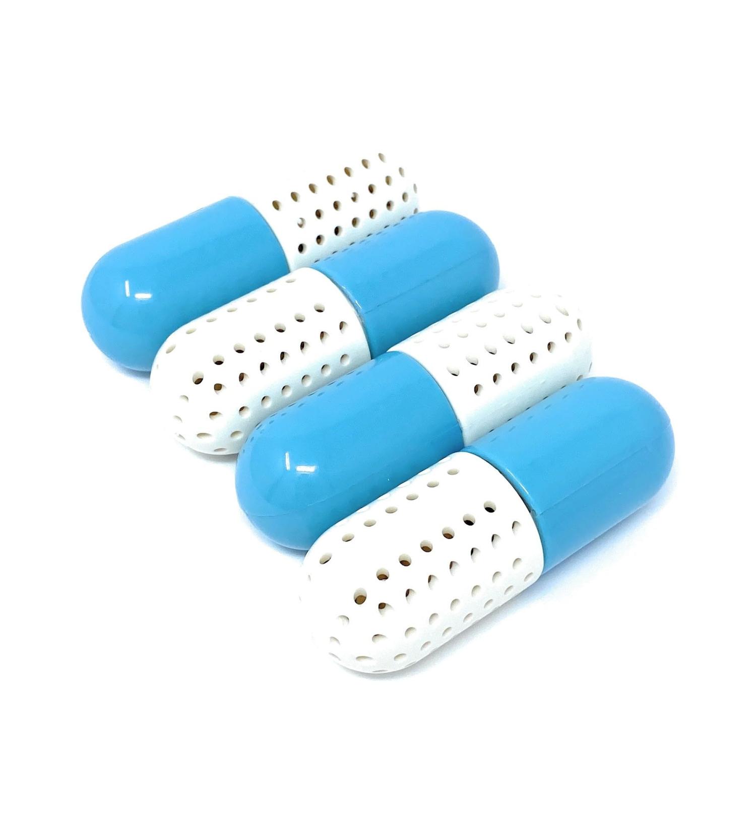 4 Shoe Trainer Sneaker Deodoriser Pill Odour Eliminator Capsules Freshness Balls Long Lasting and Reusable with Multi Levels of Freshness Easy and Convenient to use Pack of 4 (Blue and White) - Buy Online on GoSupps.com