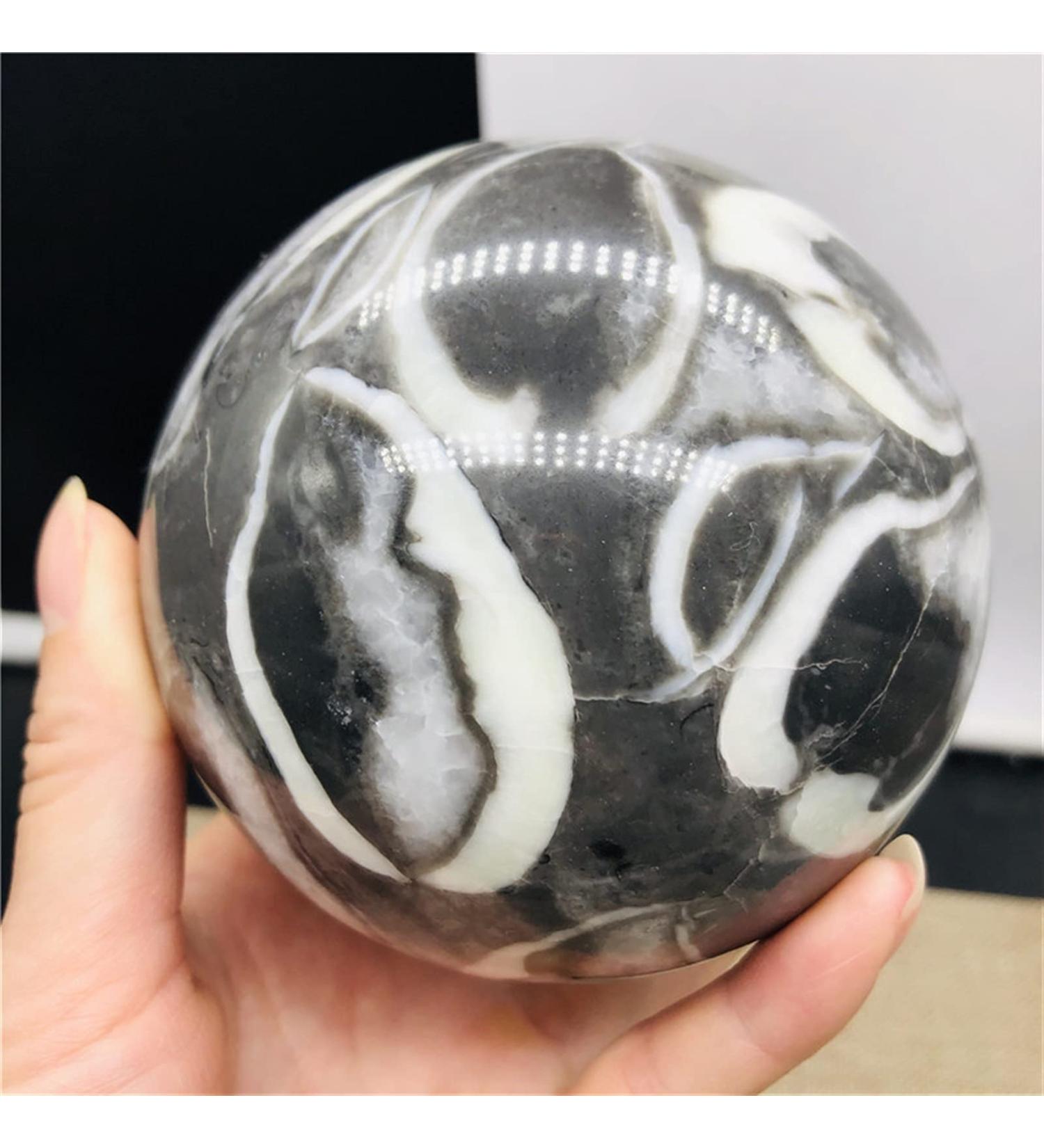 Natural Shell Jasper Thousand Eye Stone Crystal Polished Ball Full of Texture - Buy Online on GoSupps.com