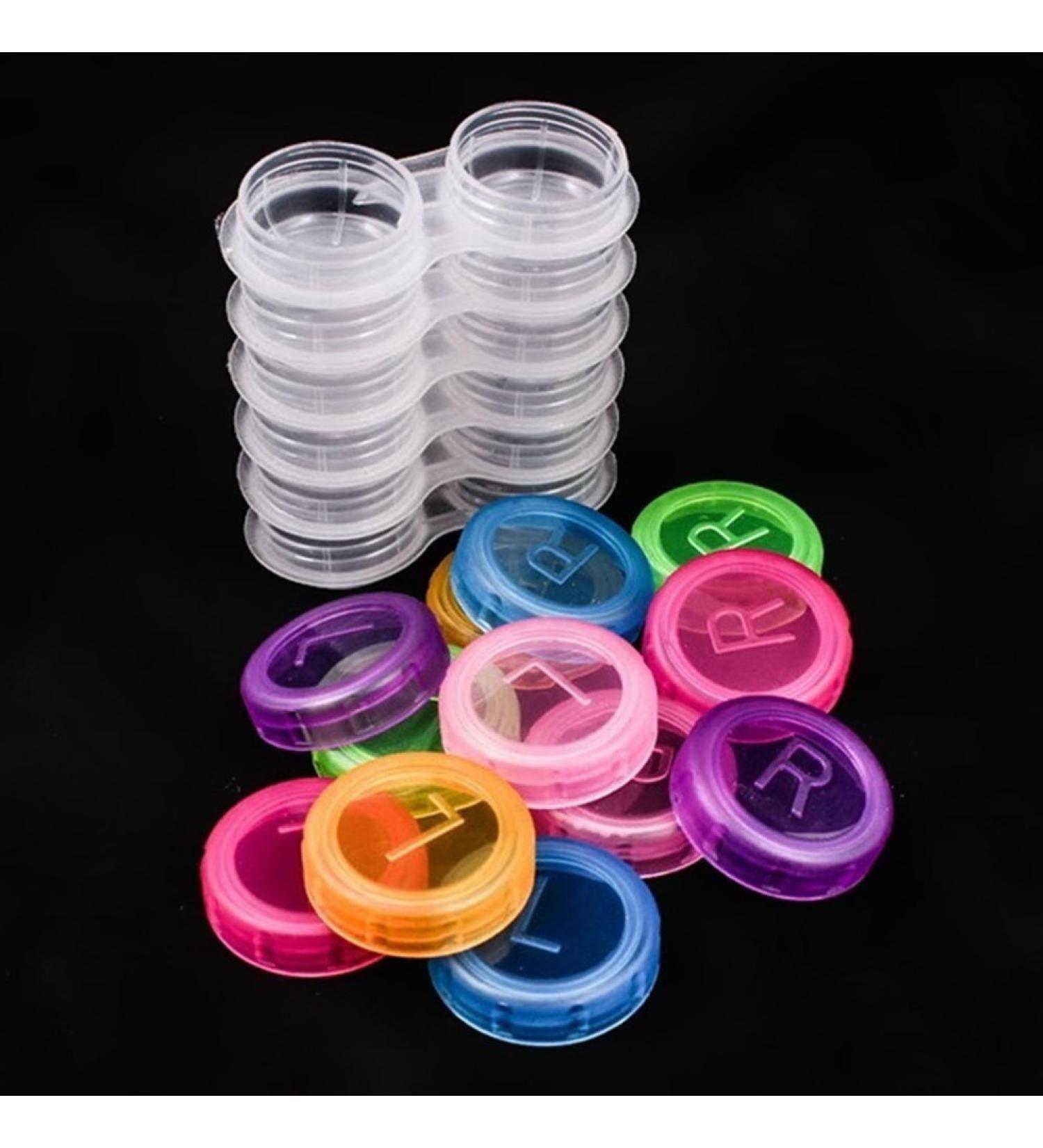 10Pcs Portable Mini Travel Contact Lenses Case Holder Box Storage Container - Buy Online on GoSupps.com