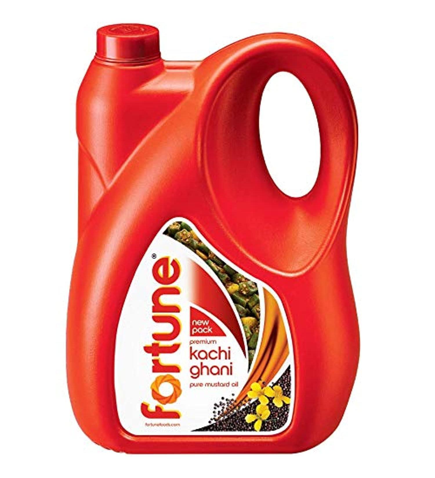  FORTUNE Fortune Kachi Ghani Mustard Oil 5 Litre Jar - Buy Online on GoSupps.com