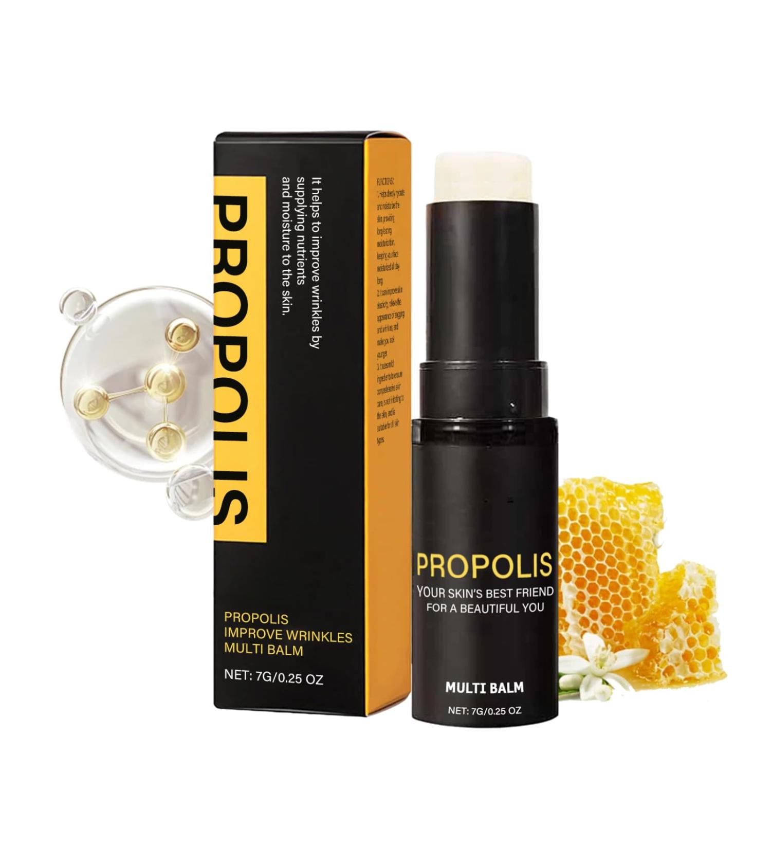 Propolis Face Balm Stick Anti-wrinkle Facial Multi Balm Stick Beeswax Moisturizing Stick Anti Aging Cream Stick with Propolis Firming Face Cream for Dry Skin for Face Lip Eye Neck & Body - Buy Online on GoSupps.com