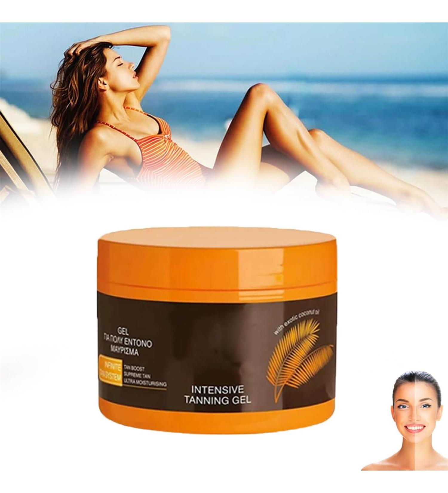 Luxury Intensive Tanning Gel Extreme Dark Intensive Tanning Luxe Gel Intensive Tanning Luxe Gel Tanning Oil for Beach Travel Size Natural Tanning Accelerator Cream for Outdoor Sun (1Pcs) - Buy Online on GoSupps.com