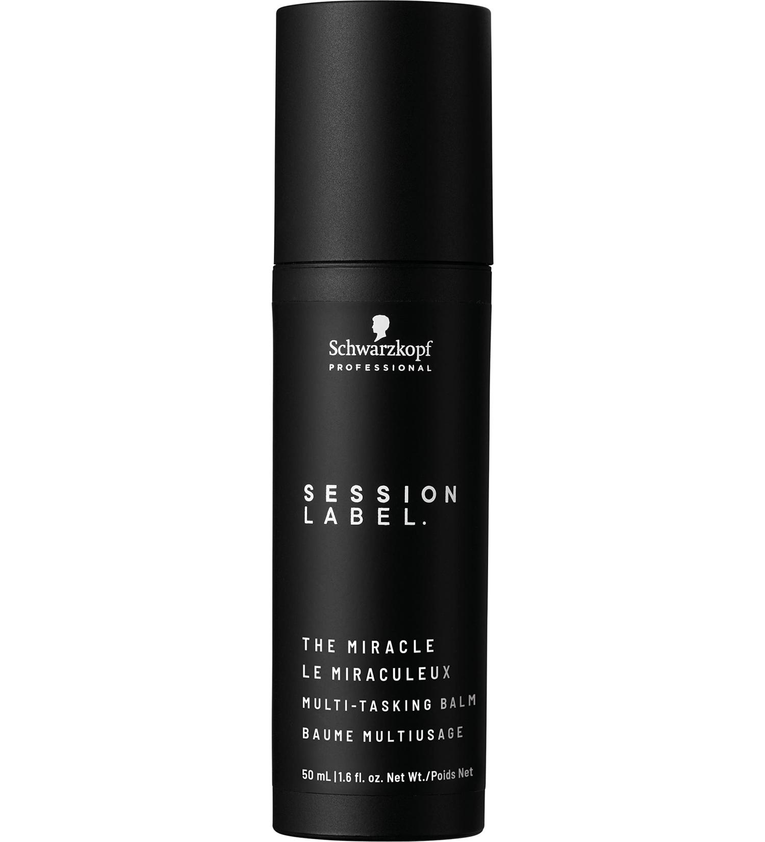 Schwarzkopf Session Label The Miracle Multi-Tasking Balm - Heat Protectant Serum Up To 230 C / 450 F - Anti-Frizz Serum for Dry Damaged Hair - Buy Online on GoSupps.com
